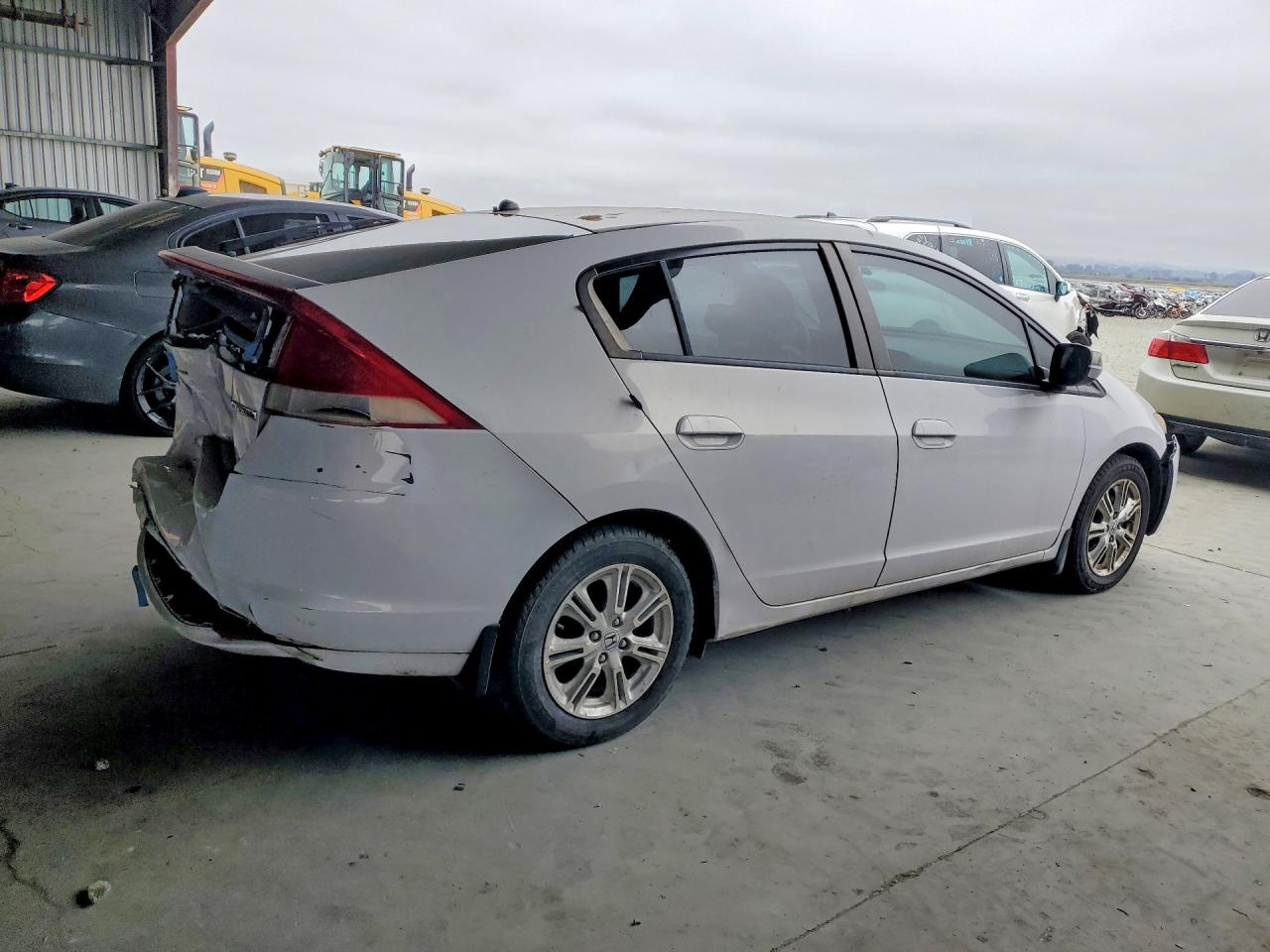 2010 Honda Insight White vin: JHMZE2H72AS007073