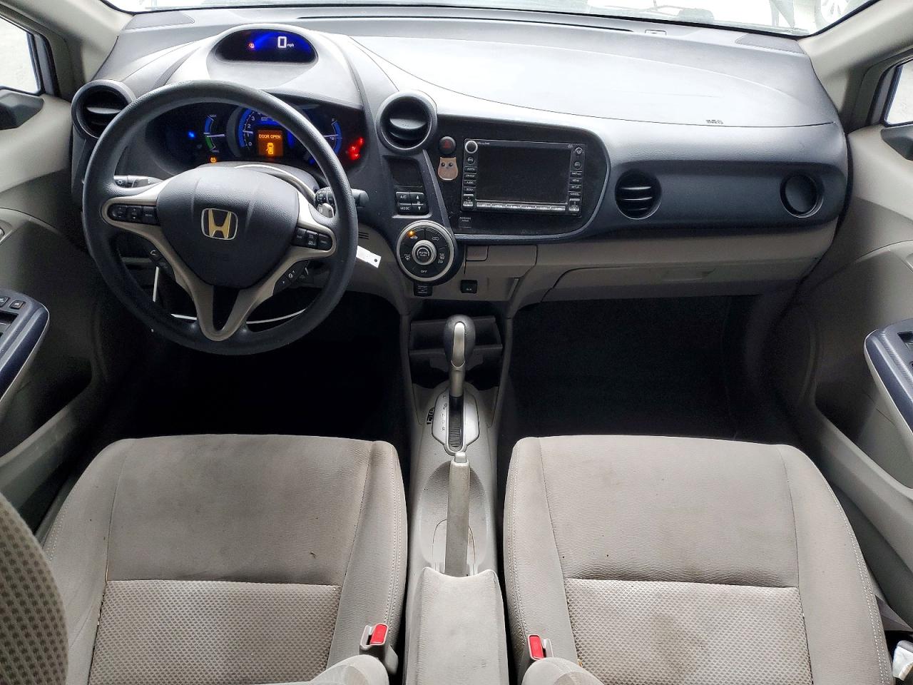 2010 Honda Insight White vin: JHMZE2H72AS007073