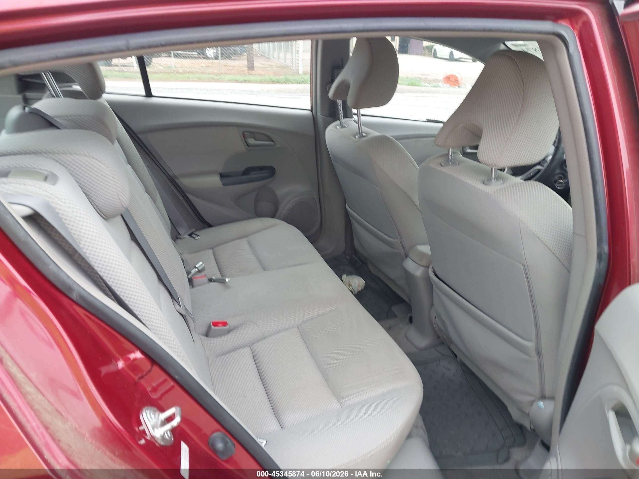 2010 Honda Insight Ex Red vin: JHMZE2H72AS019935