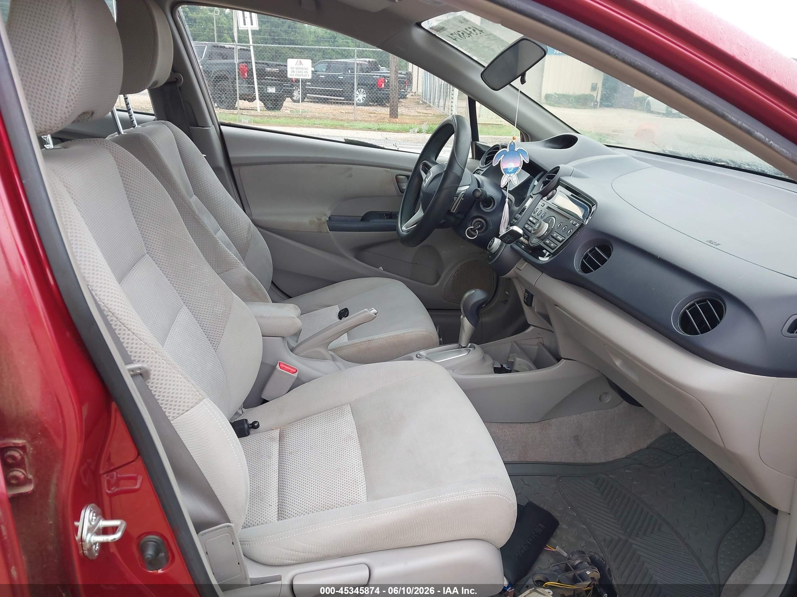 2010 Honda Insight Ex Red vin: JHMZE2H72AS019935