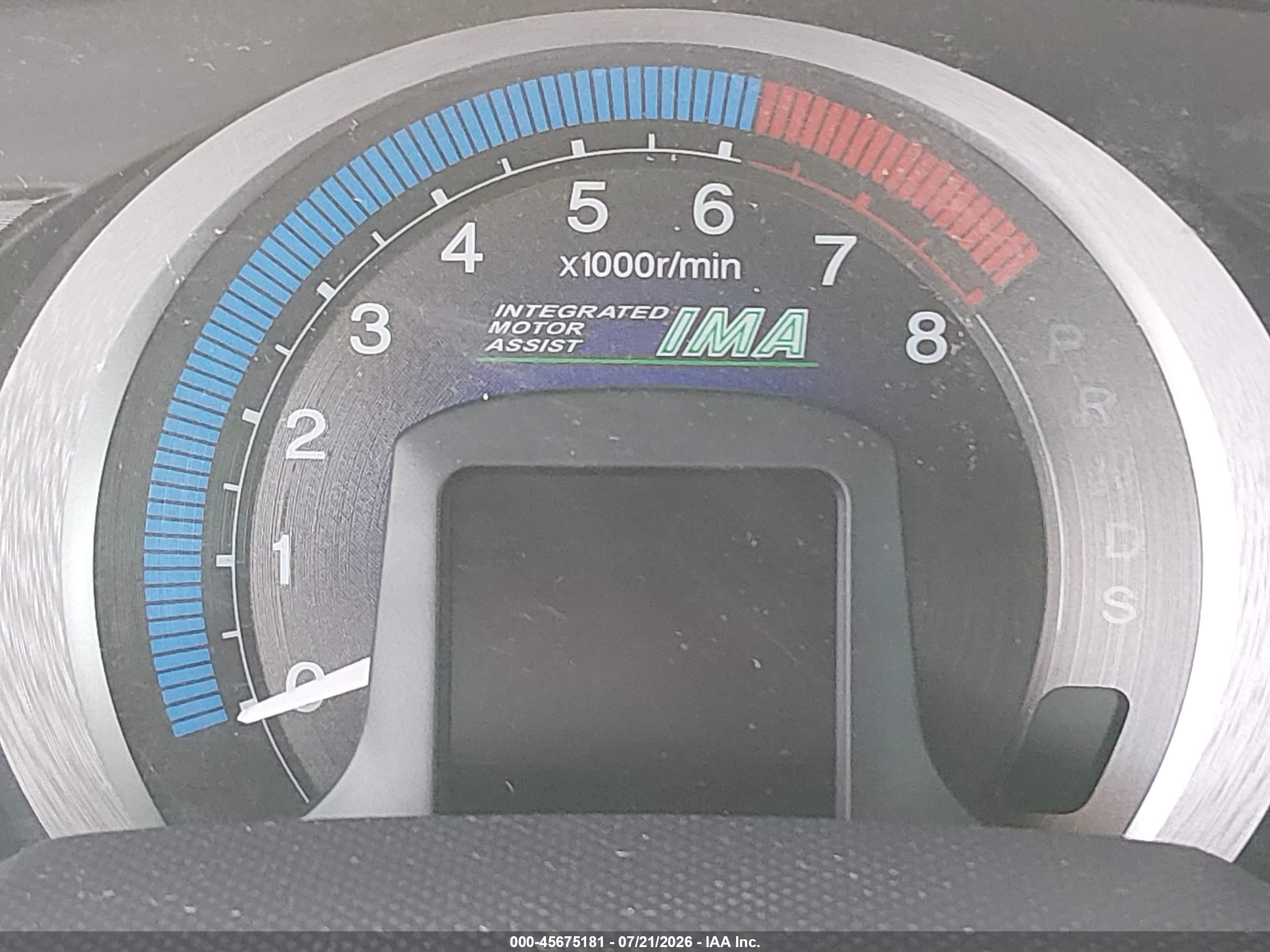 2010 Honda Insight Ex Red vin: JHMZE2H72AS024620