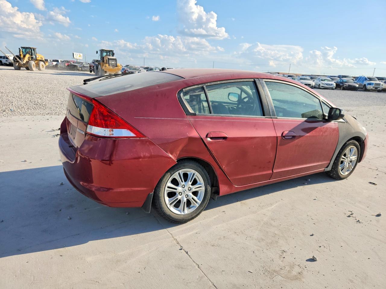 2010 Honda Insight Ex Red vin: JHMZE2H72AS036282
