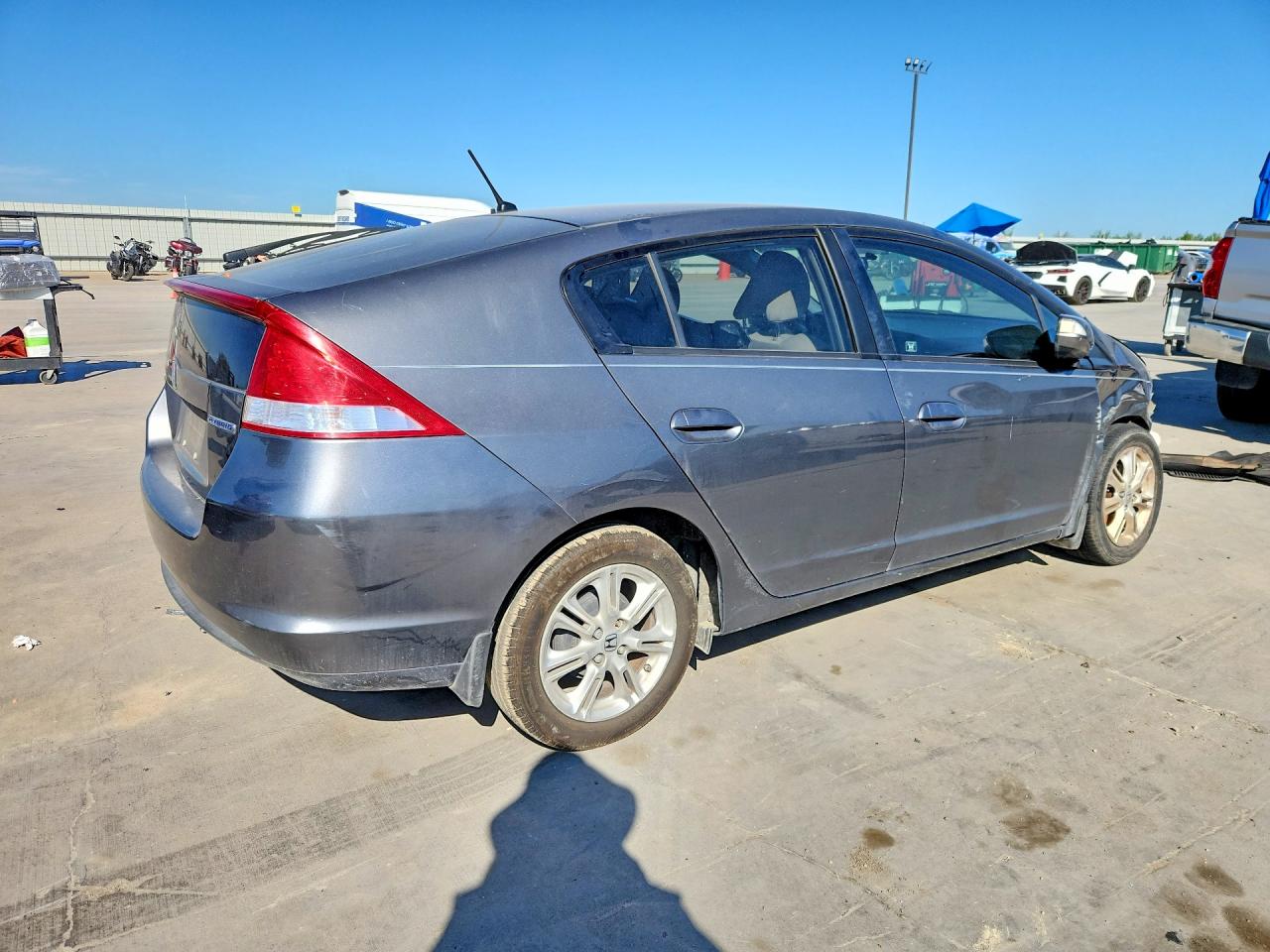 2011 Honda Insight Ex Серый vin: JHMZE2H72BS008855