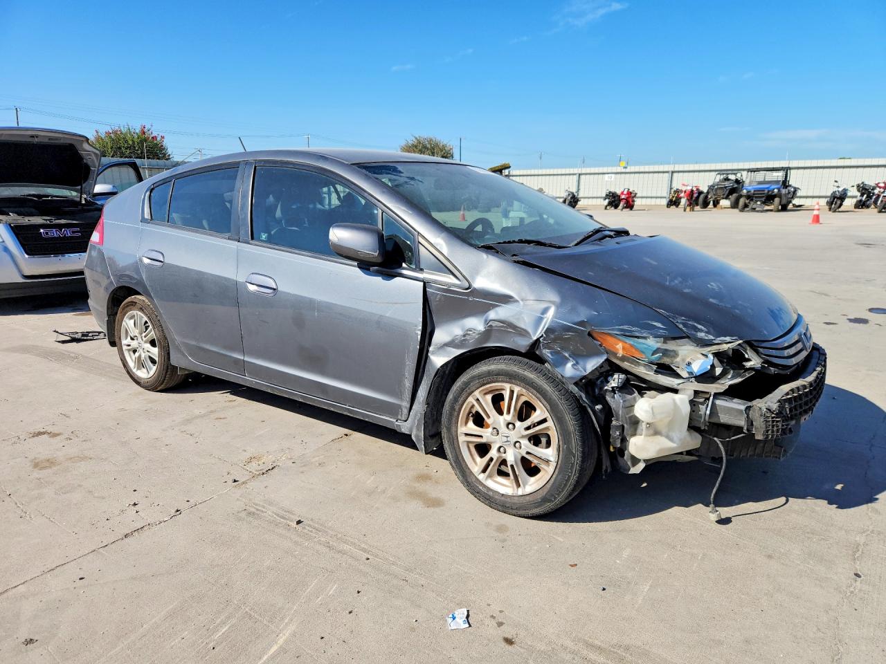 2011 Honda Insight Ex Серый vin: JHMZE2H72BS008855
