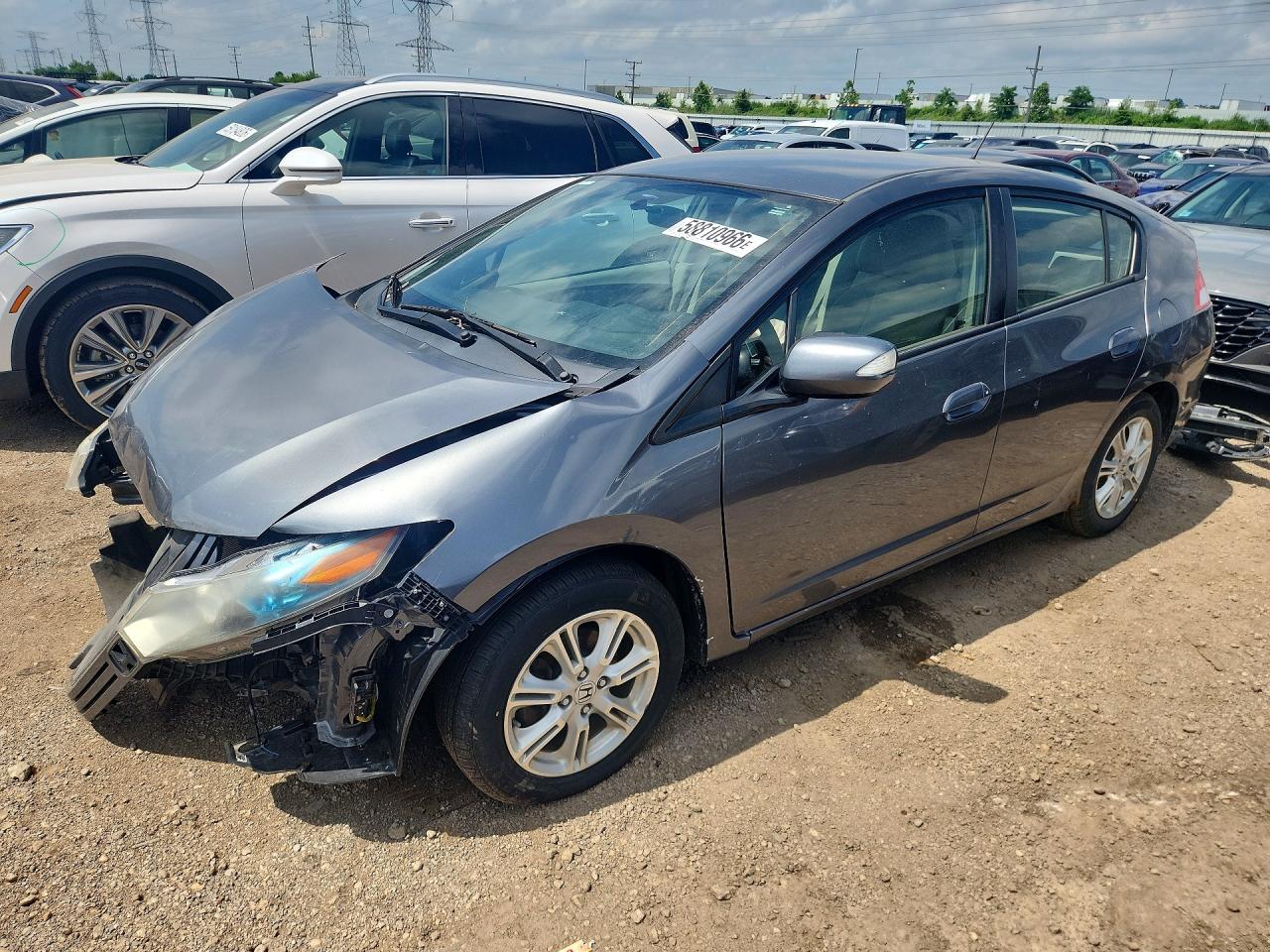 2011 Honda Insight Ex Серый vin: JHMZE2H72BS012405