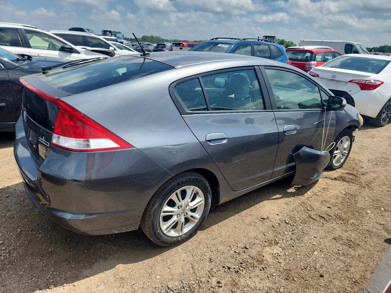 2011 Honda Insight Ex Gray vin: JHMZE2H72BS012405