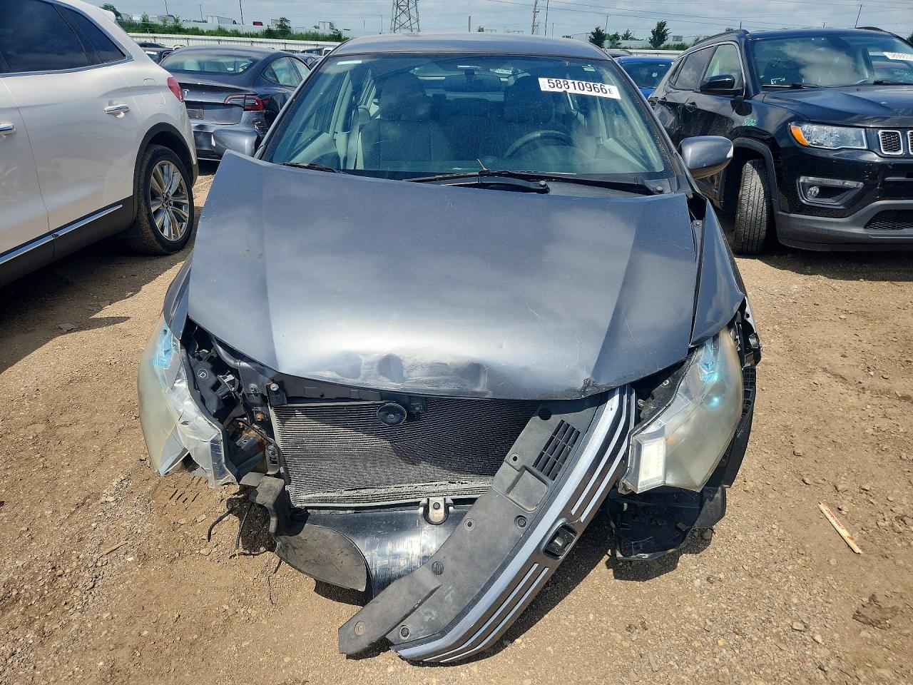 2011 Honda Insight Ex Gray vin: JHMZE2H72BS012405