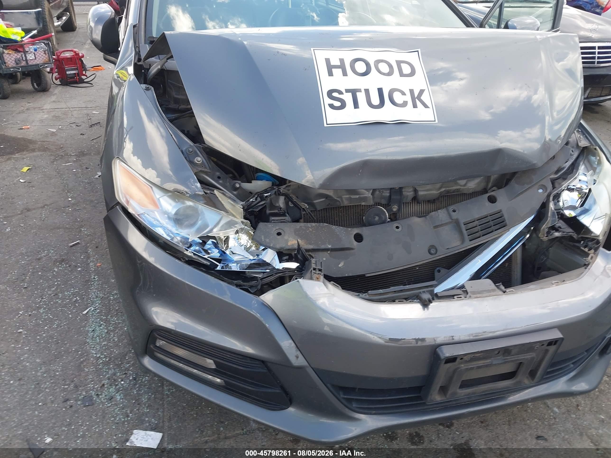 2012 Honda Insight Ex Gray vin: JHMZE2H72CS000868