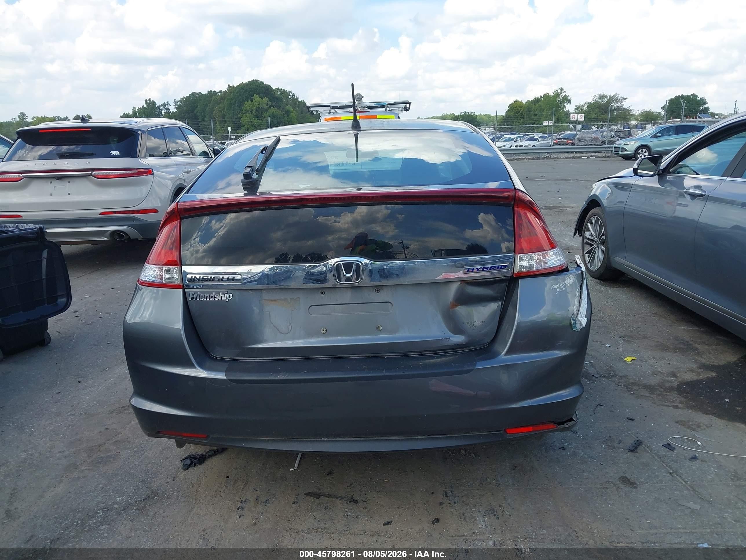 2012 Honda Insight Ex Gray vin: JHMZE2H72CS000868