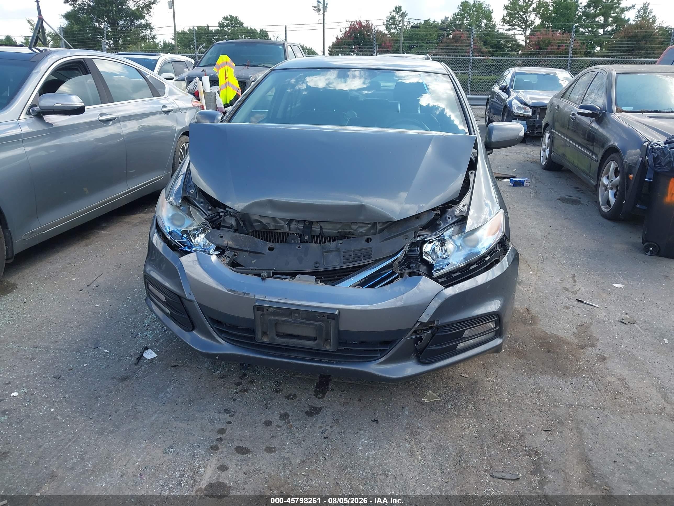 2012 Honda Insight Ex Gray vin: JHMZE2H72CS000868