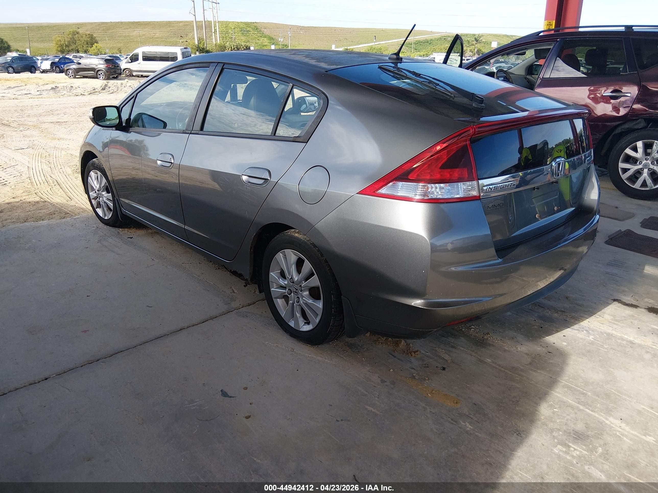 2012 Honda Insight Ex Gray vin: JHMZE2H72CS001700