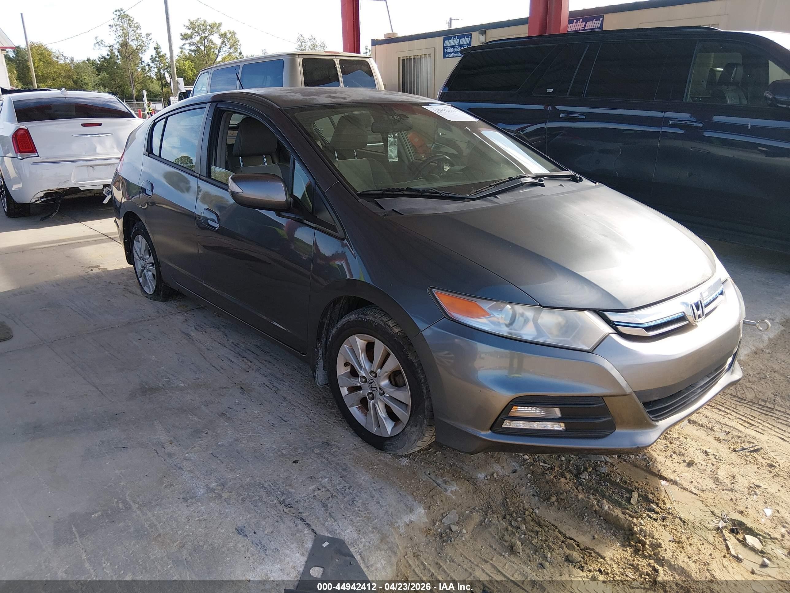 2012 Honda Insight Ex Gray vin: JHMZE2H72CS001700