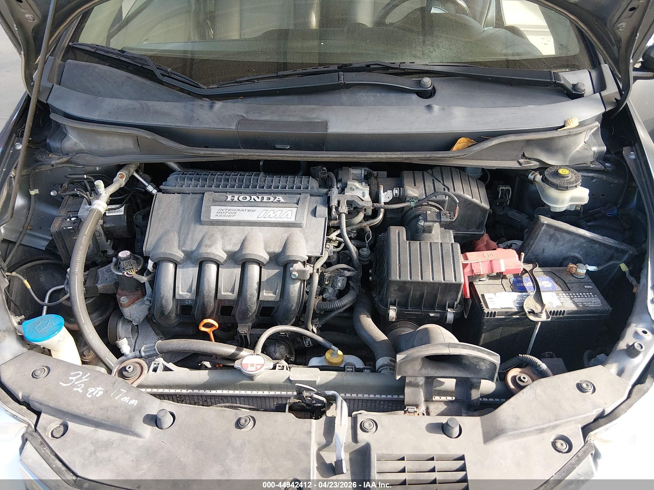 2012 Honda Insight Ex Gray vin: JHMZE2H72CS001700