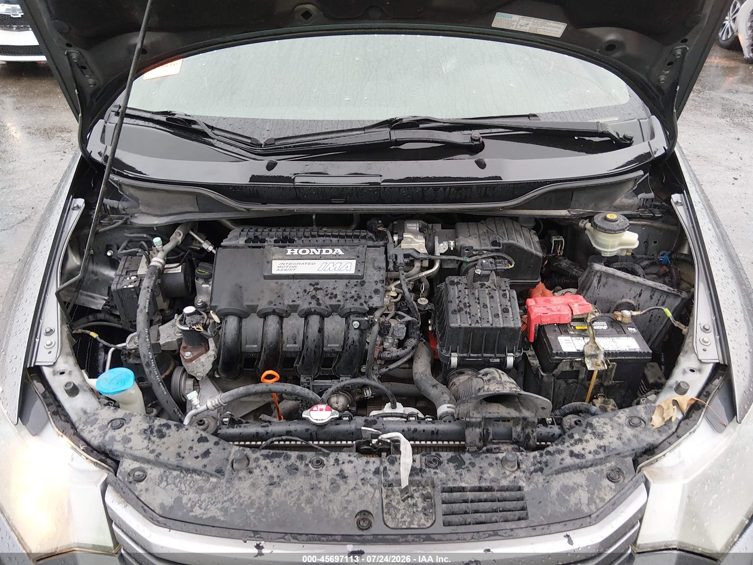 2010 Honda Insight Ex Gray vin: JHMZE2H73AS002089