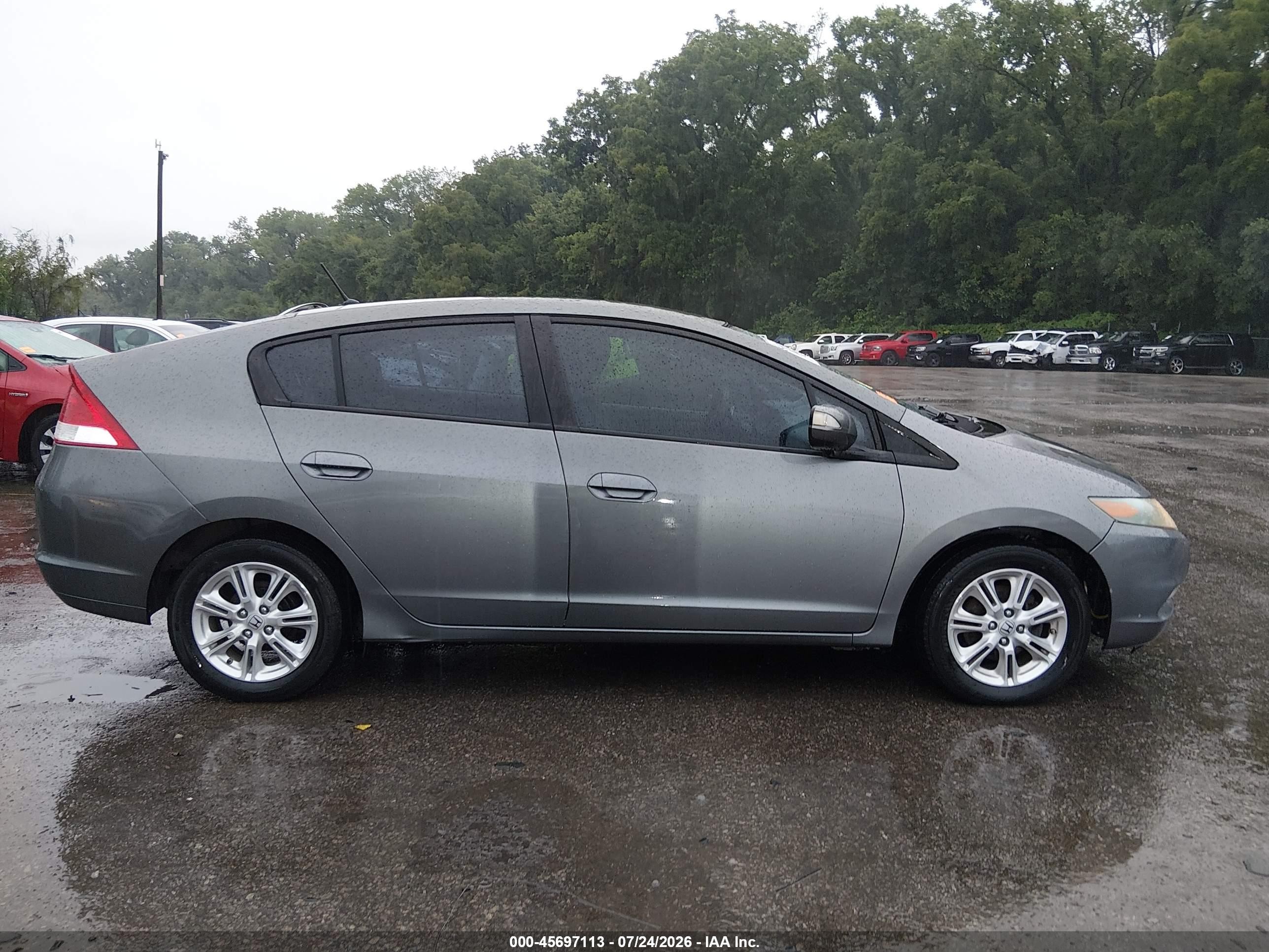 2010 Honda Insight Ex Gray vin: JHMZE2H73AS002089