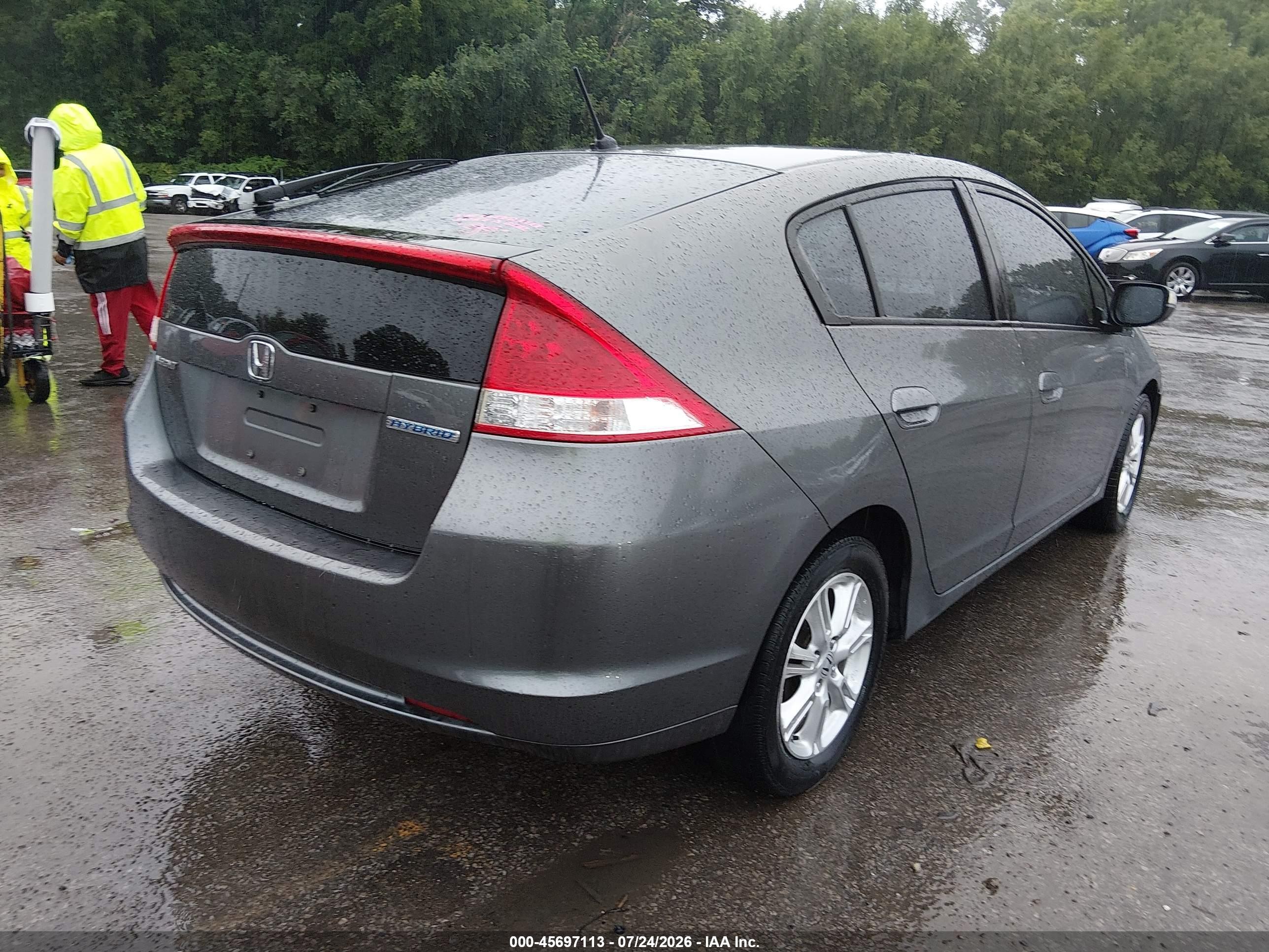 2010 Honda Insight Ex Gray vin: JHMZE2H73AS002089
