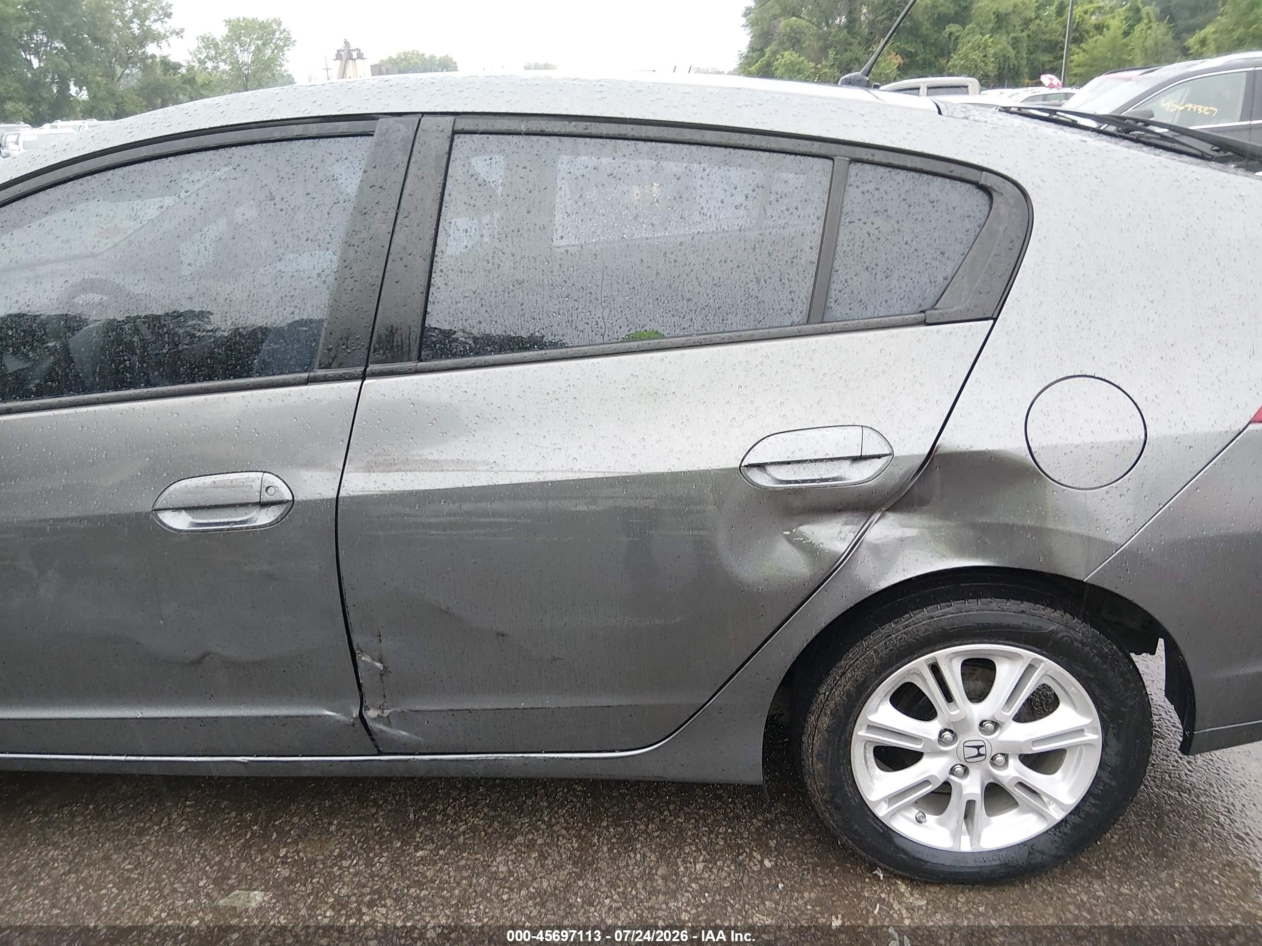2010 Honda Insight Ex Gray vin: JHMZE2H73AS002089