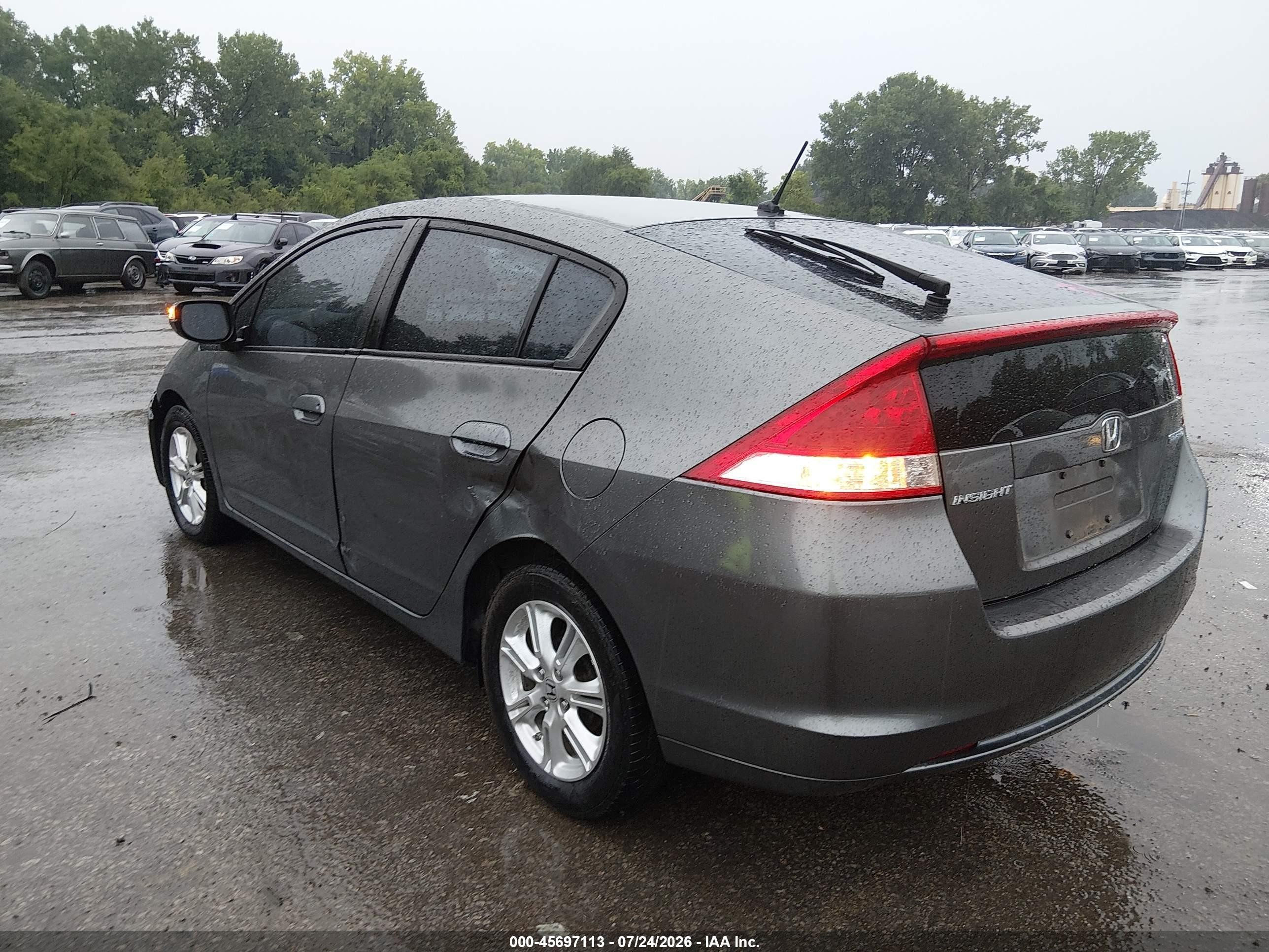 2010 Honda Insight Ex Gray vin: JHMZE2H73AS002089