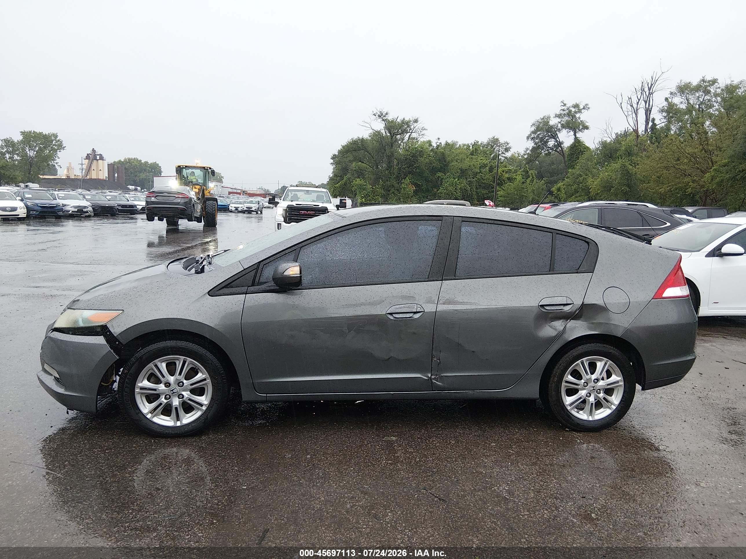 2010 Honda Insight Ex Gray vin: JHMZE2H73AS002089