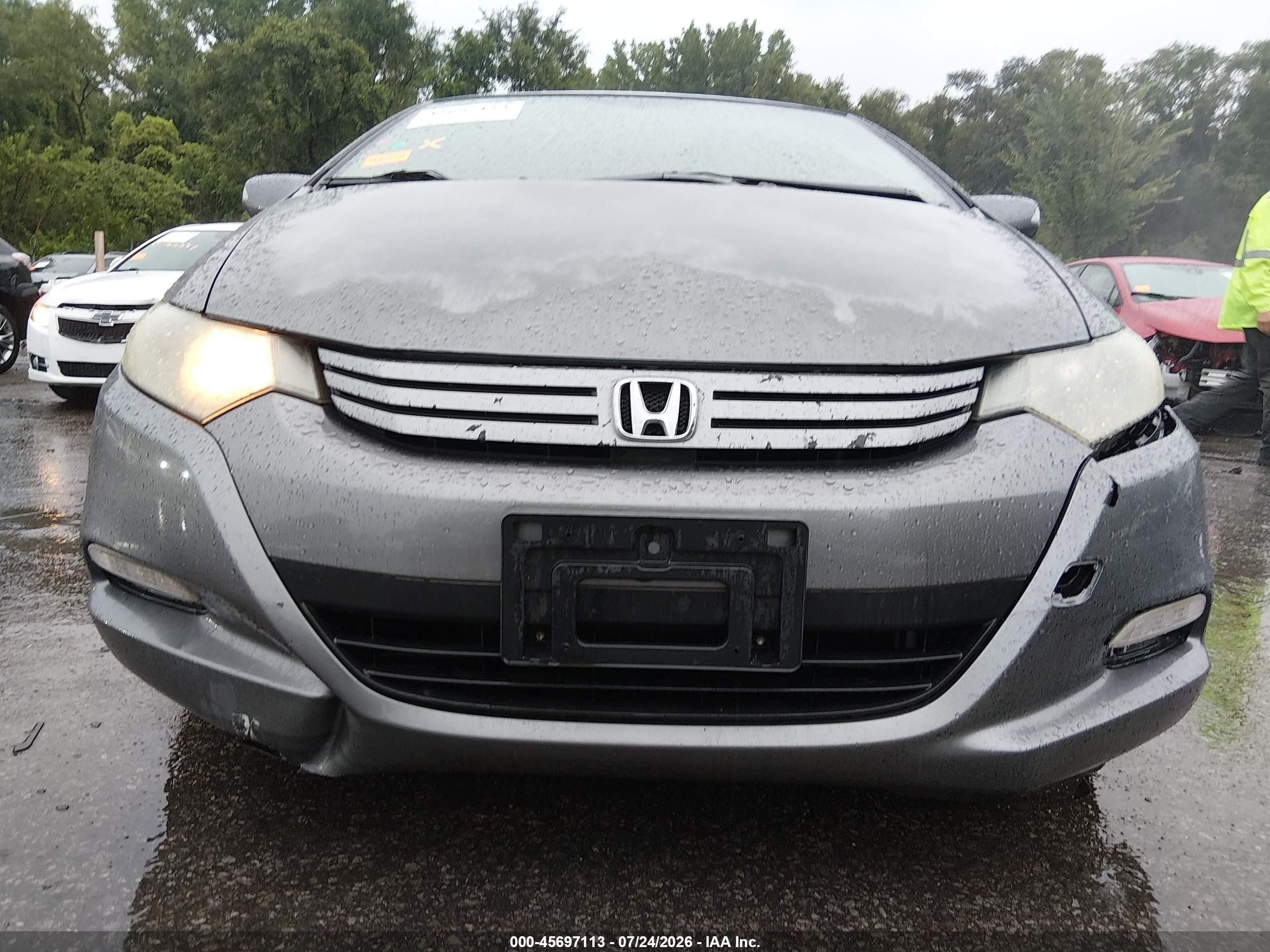 2010 Honda Insight Ex Серый vin: JHMZE2H73AS002089