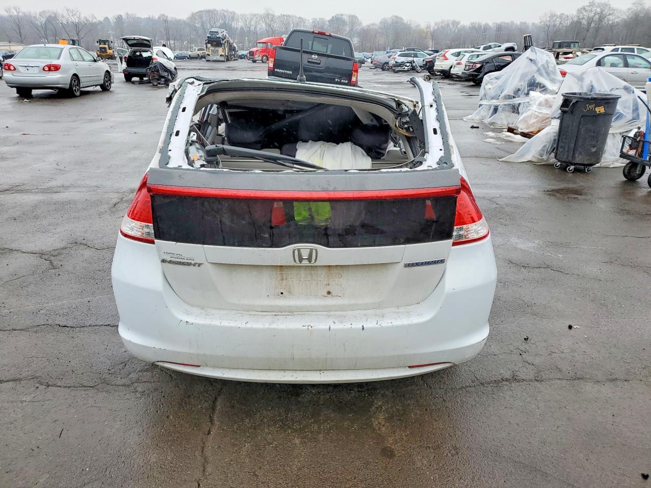 2010 Honda Insight Ex Белый vin: JHMZE2H73AS012881