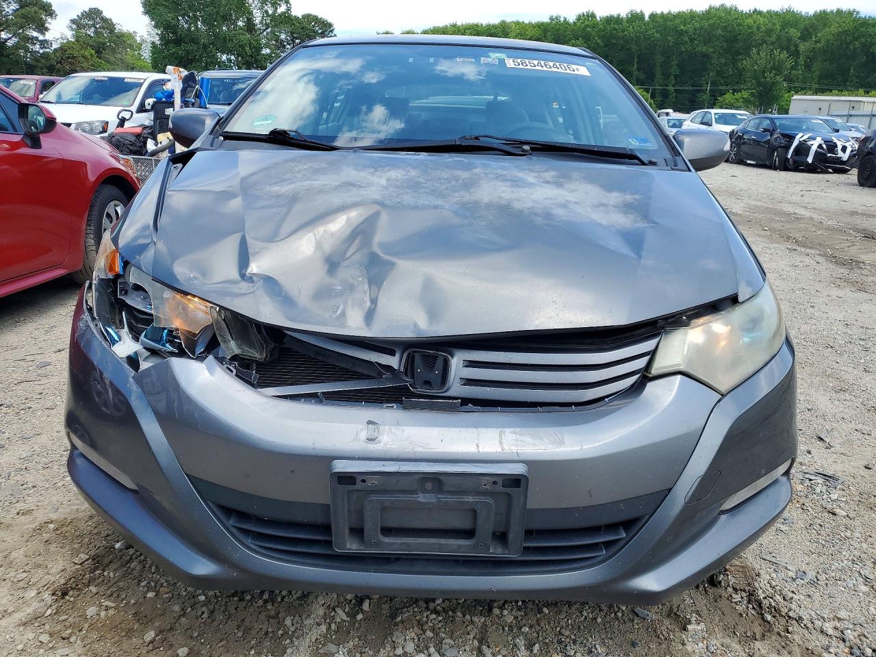 2010 Honda Insight Ex Gray vin: JHMZE2H73AS016400