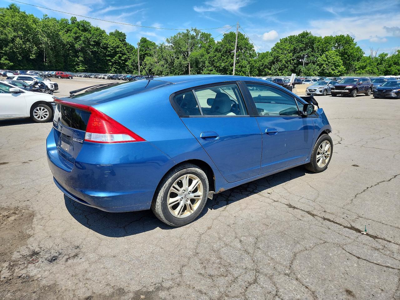 2010 Honda Insight Ex Blue vin: JHMZE2H73AS019085