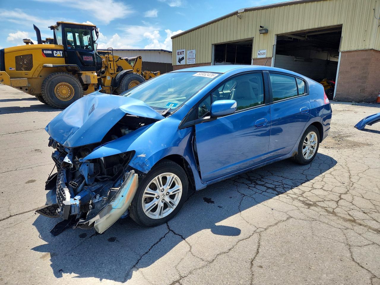 2010 Honda Insight Ex Blue vin: JHMZE2H73AS019085