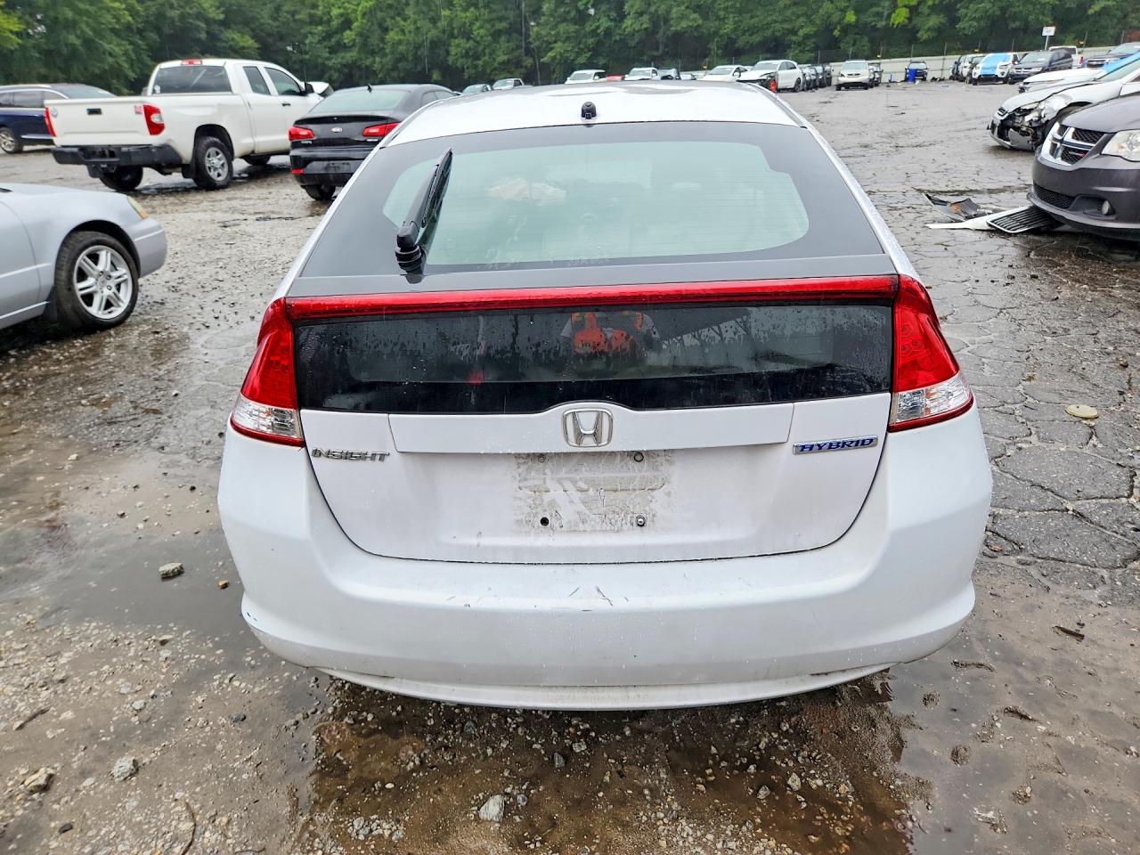 2010 Honda Insight Ex White vin: JHMZE2H73AS026148