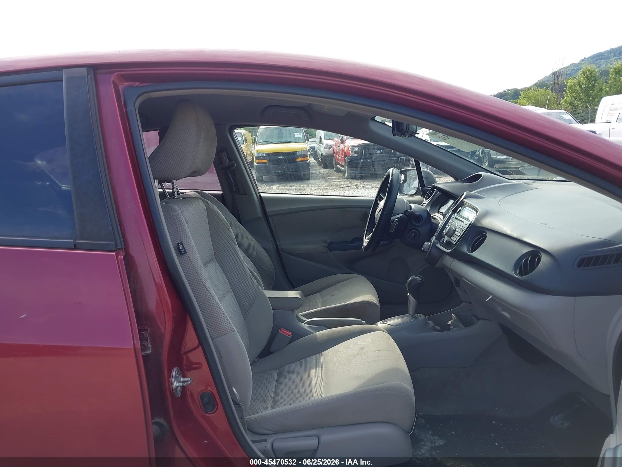 2010 Honda Insight Ex Red vin: JHMZE2H73AS028675