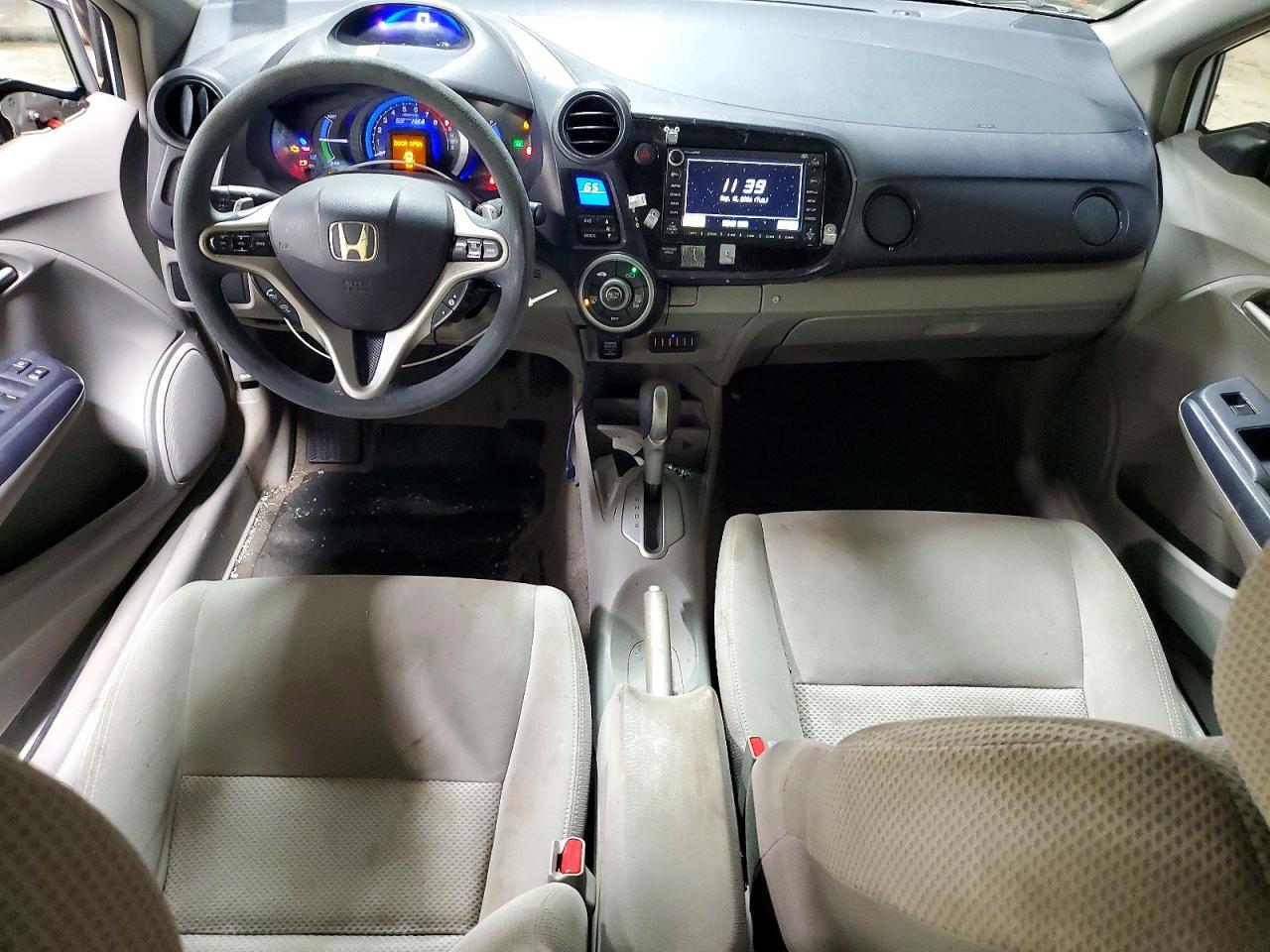 2010 Honda Insight Ex White vin: JHMZE2H73AS038655