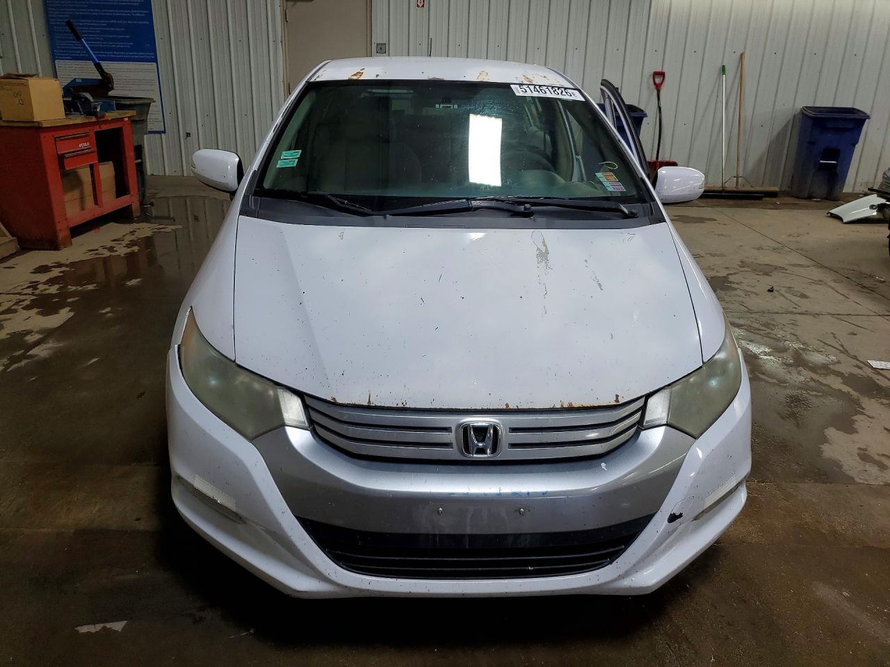 2010 Honda Insight Ex White vin: JHMZE2H73AS038655