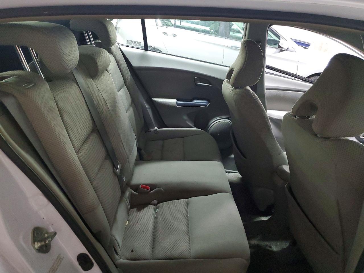 2010 Honda Insight Ex White vin: JHMZE2H73AS038655