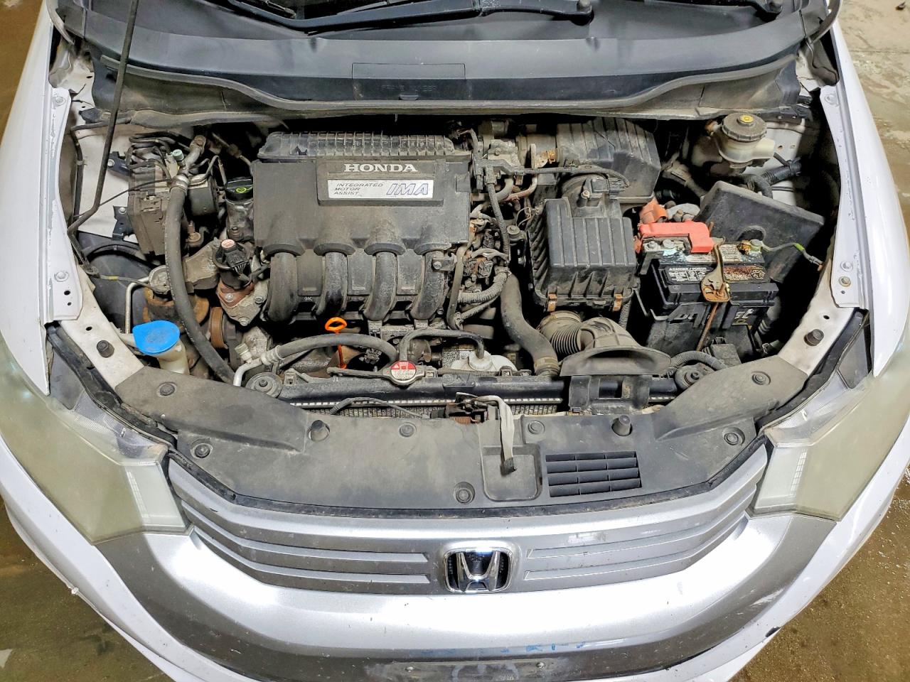 2010 Honda Insight Ex White vin: JHMZE2H73AS038655