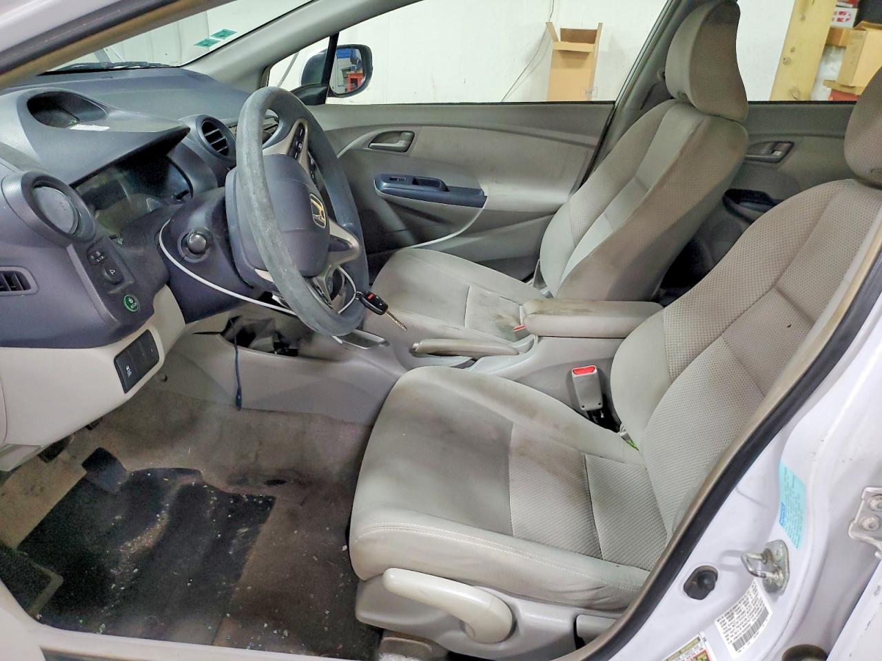 2010 Honda Insight Ex White vin: JHMZE2H73AS038655