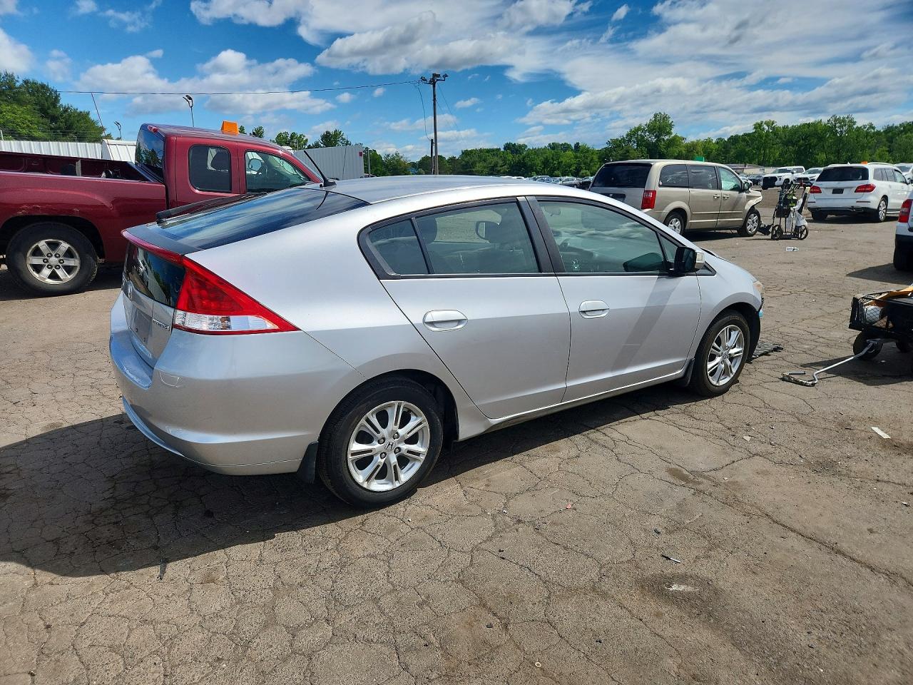 2011 Honda Insight Ex Gray vin: JHMZE2H73BS000439