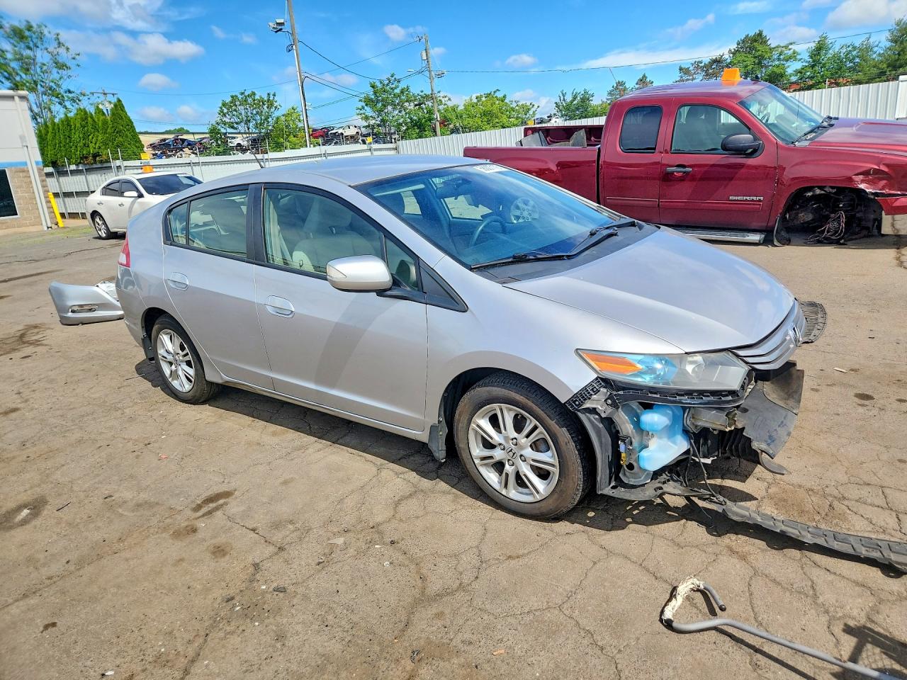 2011 Honda Insight Ex Gray vin: JHMZE2H73BS000439