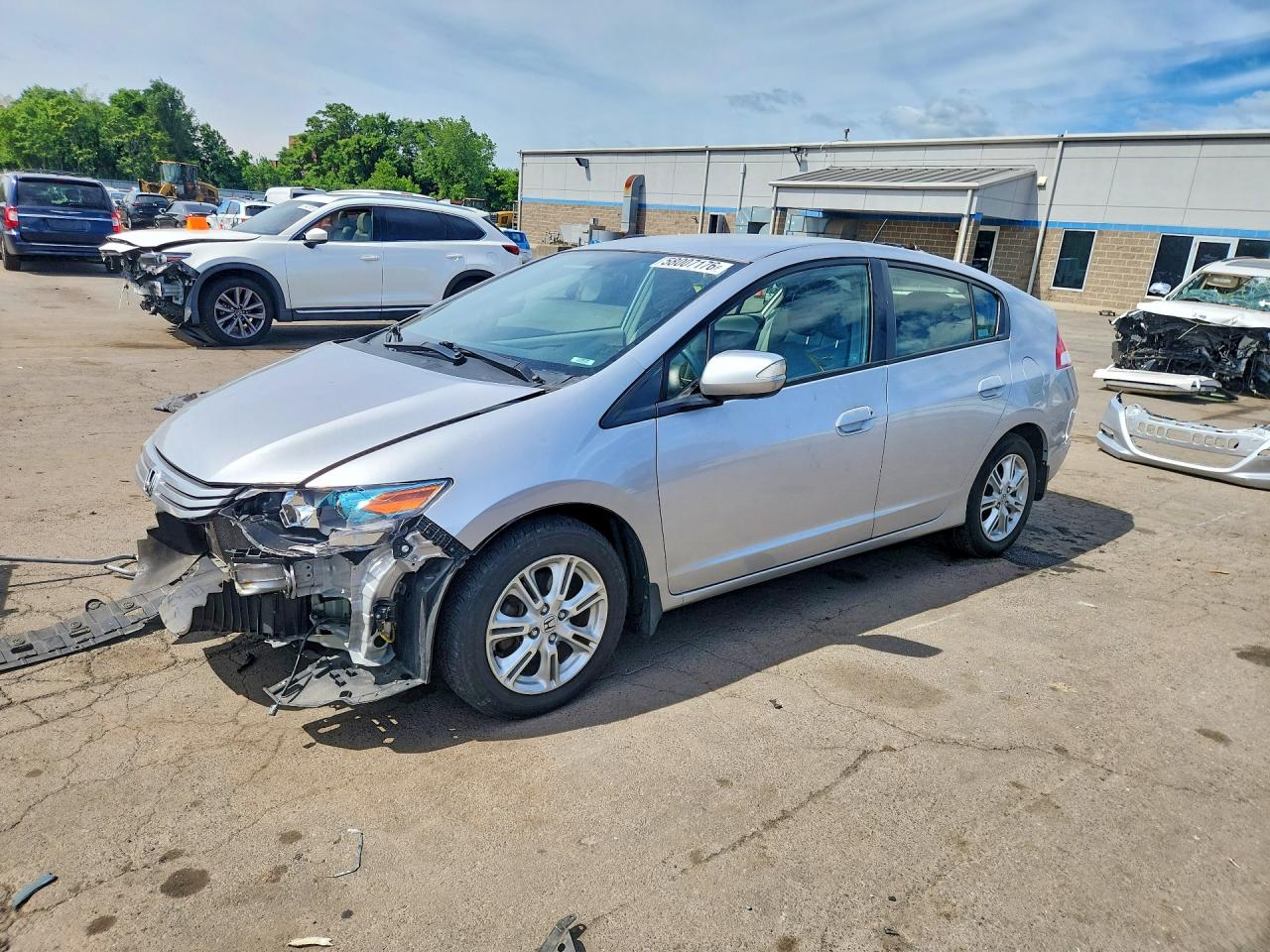 2011 Honda Insight Ex Gray vin: JHMZE2H73BS000439