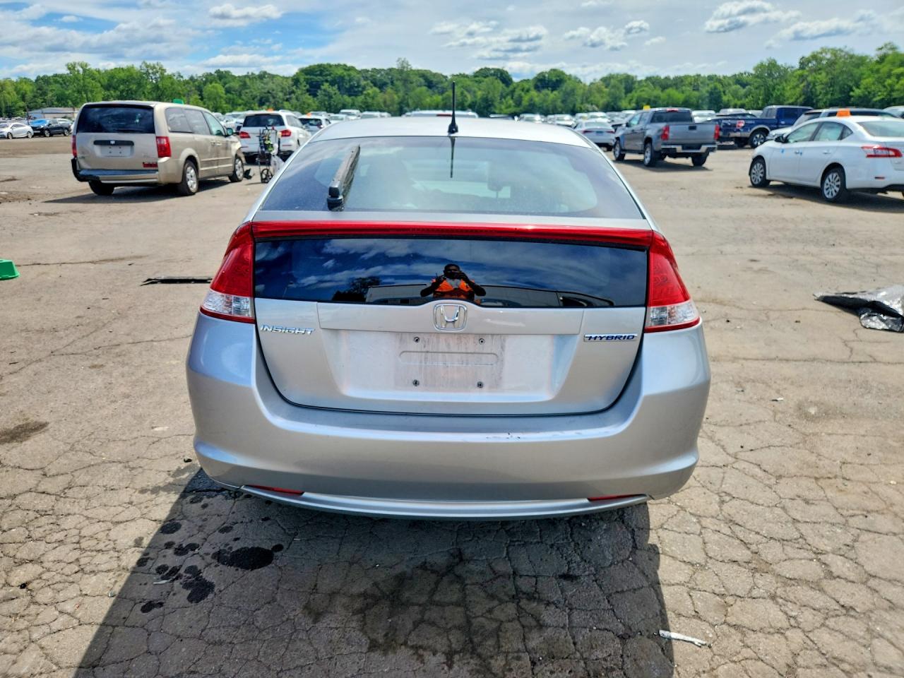 2011 Honda Insight Ex Gray vin: JHMZE2H73BS000439