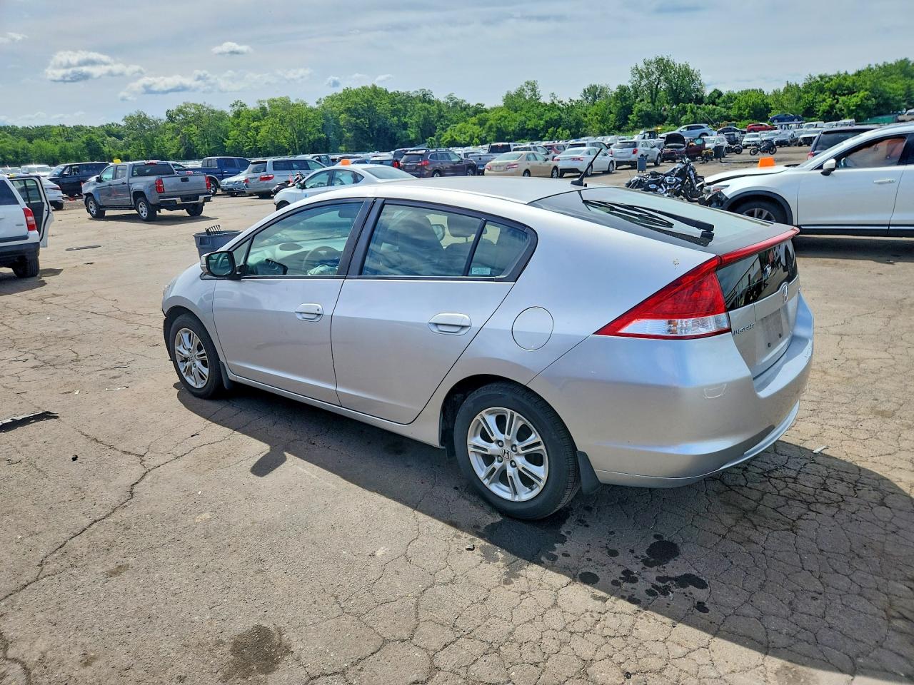 2011 Honda Insight Ex Gray vin: JHMZE2H73BS000439