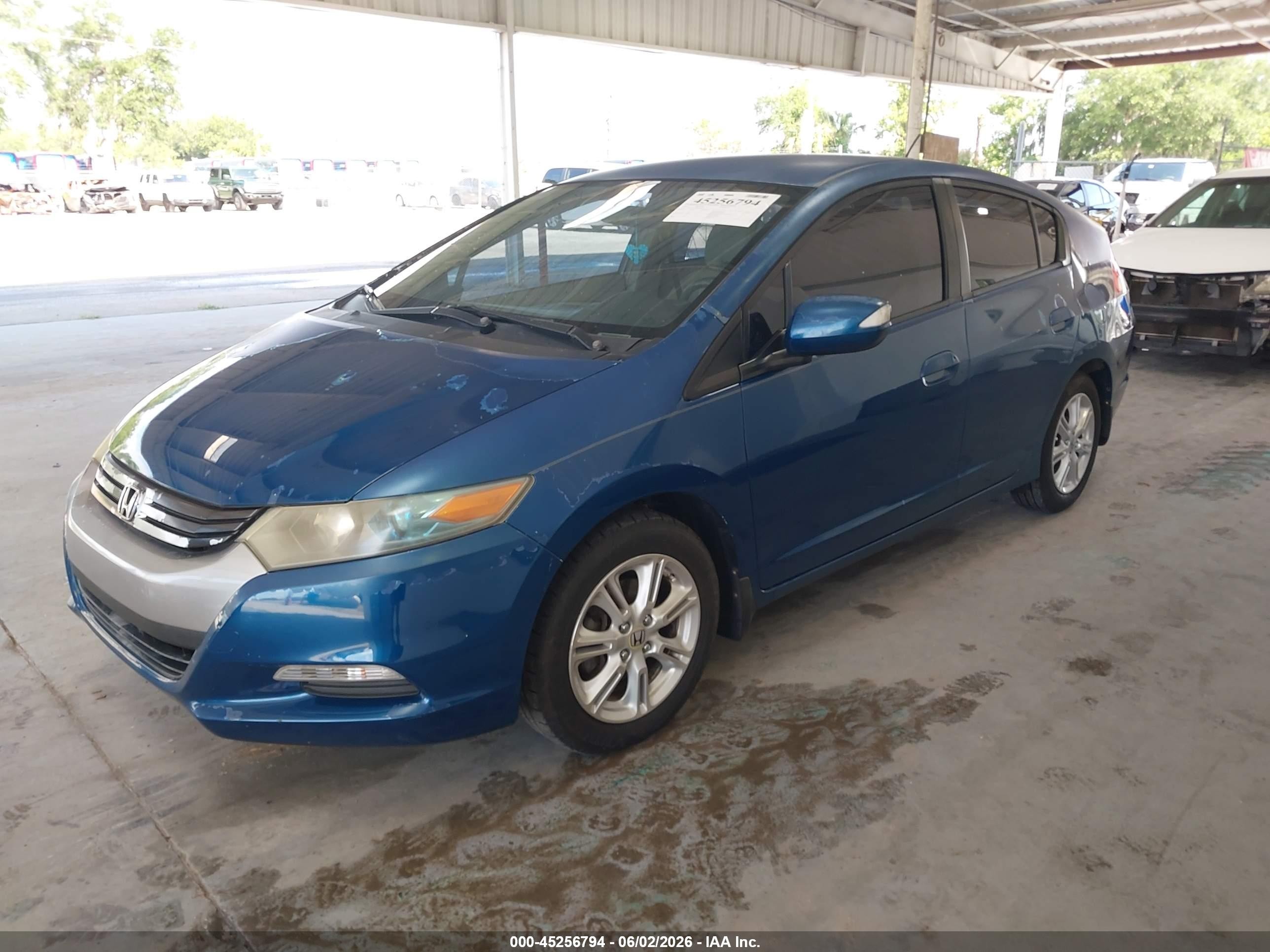 2011 Honda Insight Ex Blue vin: JHMZE2H73BS001381