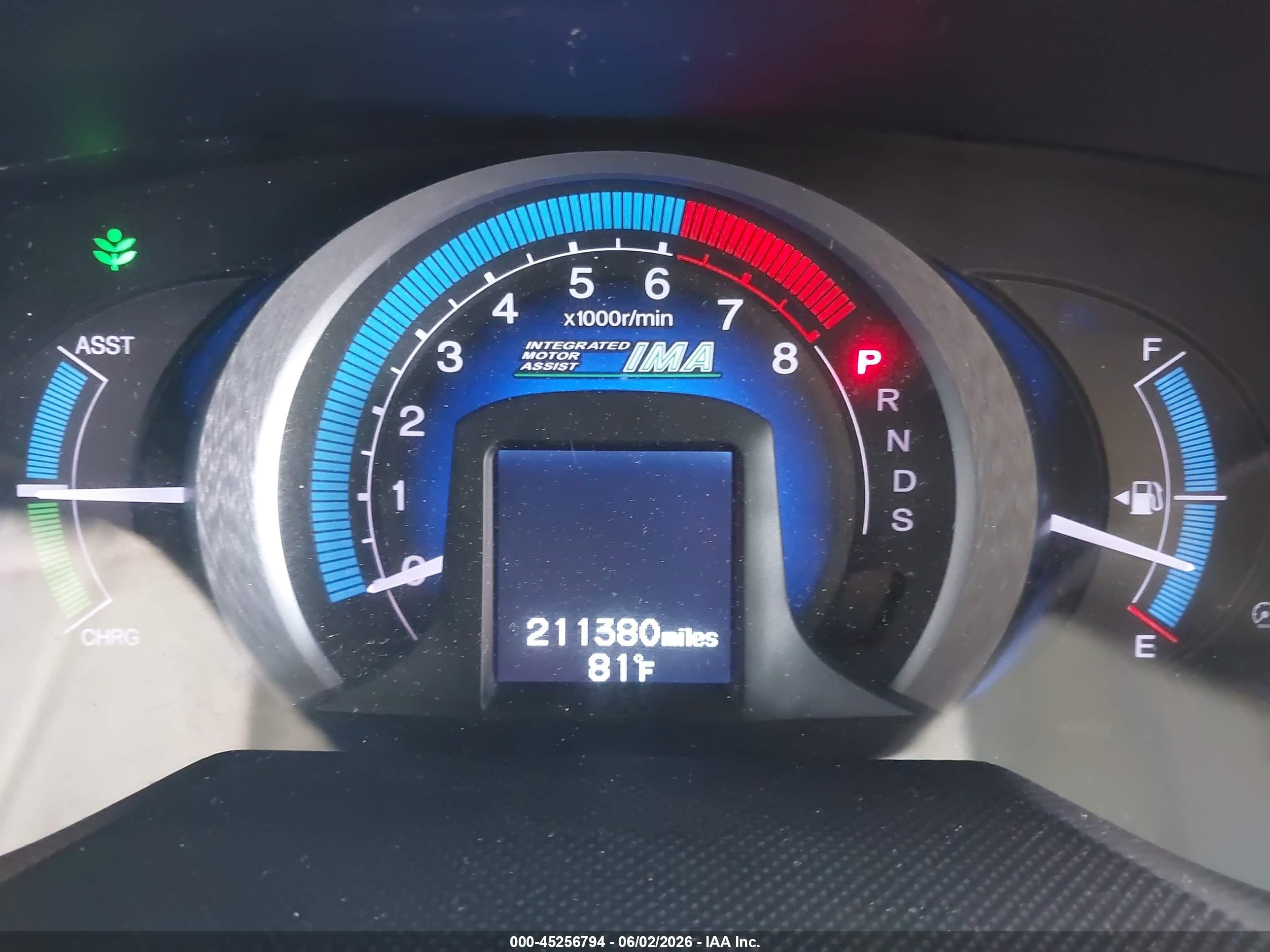 2011 Honda Insight Ex Blue vin: JHMZE2H73BS001381
