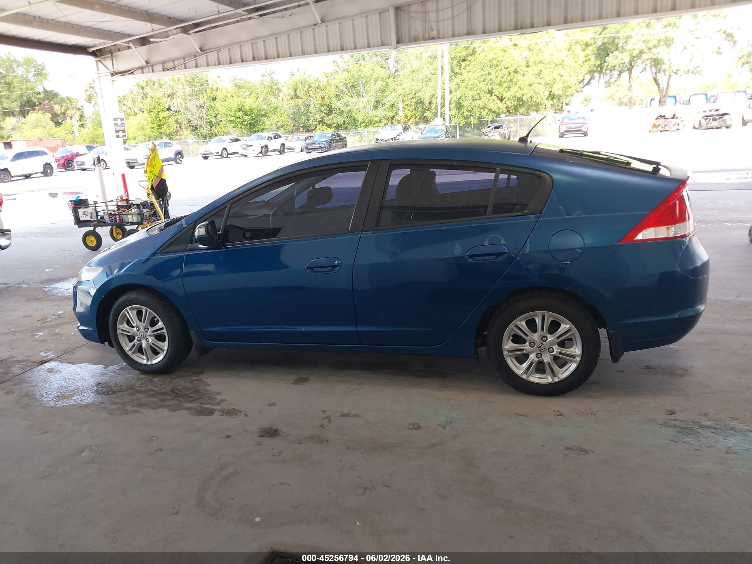 2011 Honda Insight Ex Blue vin: JHMZE2H73BS001381