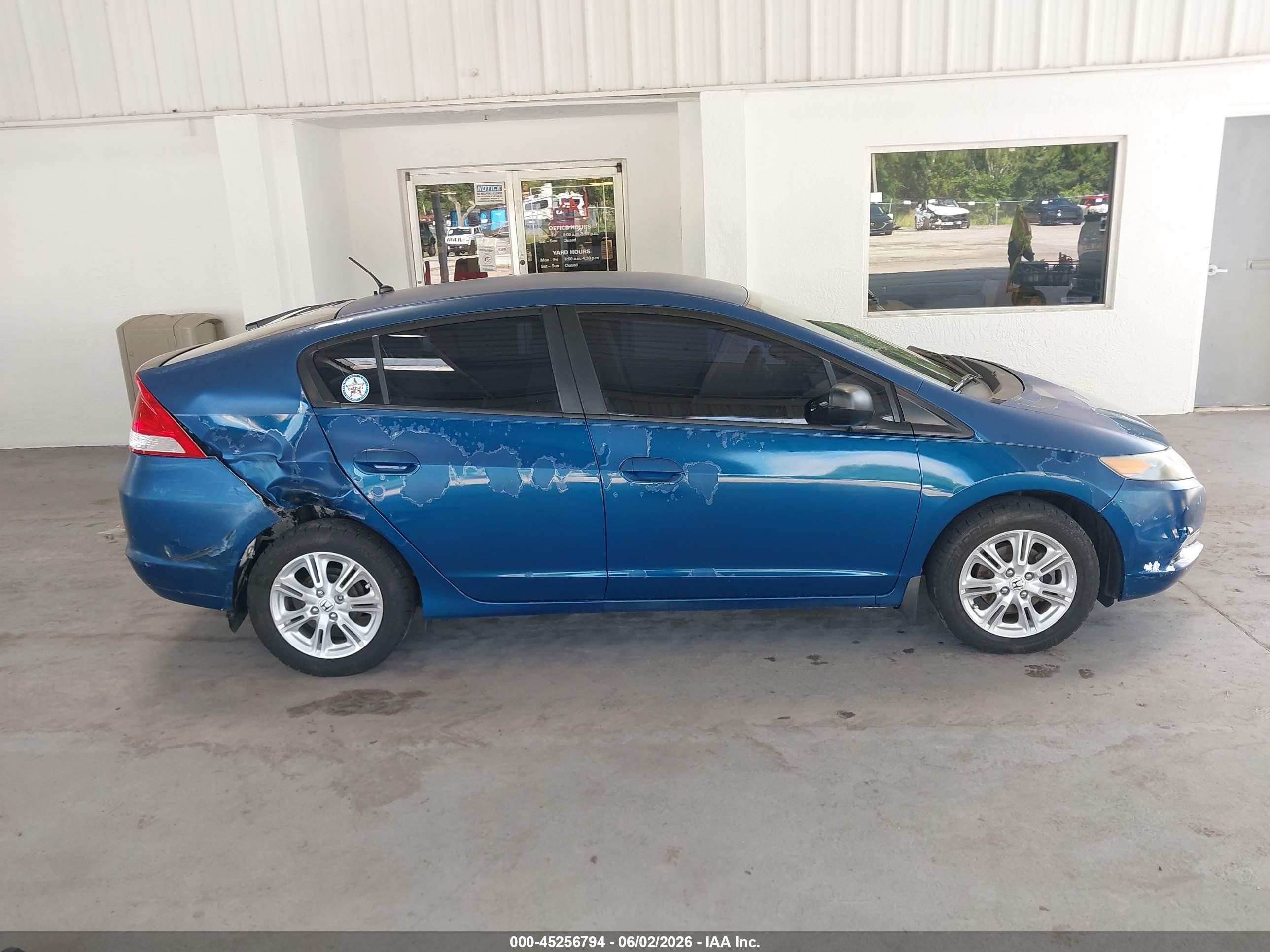 2011 Honda Insight Ex Blue vin: JHMZE2H73BS001381