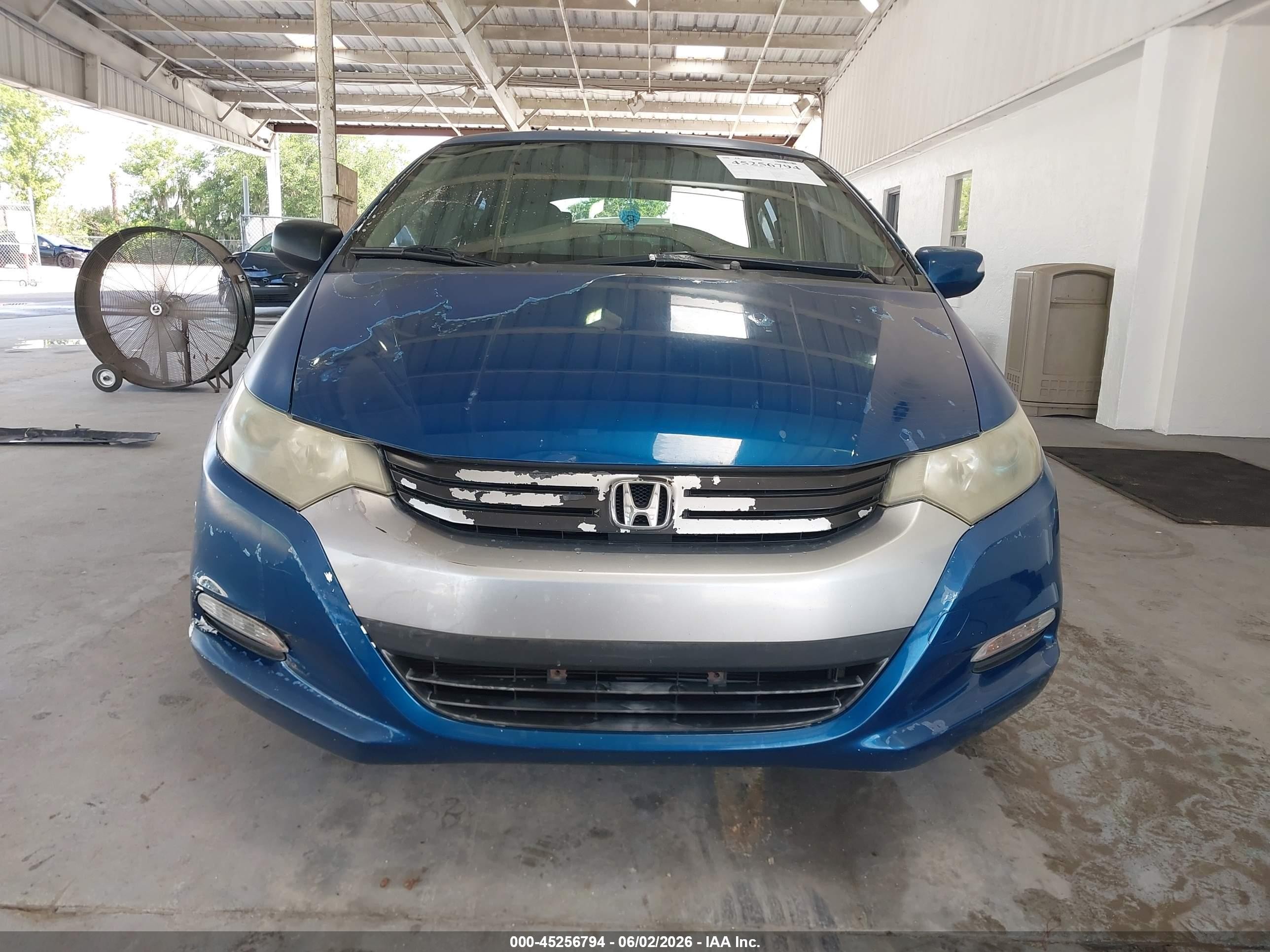2011 Honda Insight Ex Blue vin: JHMZE2H73BS001381
