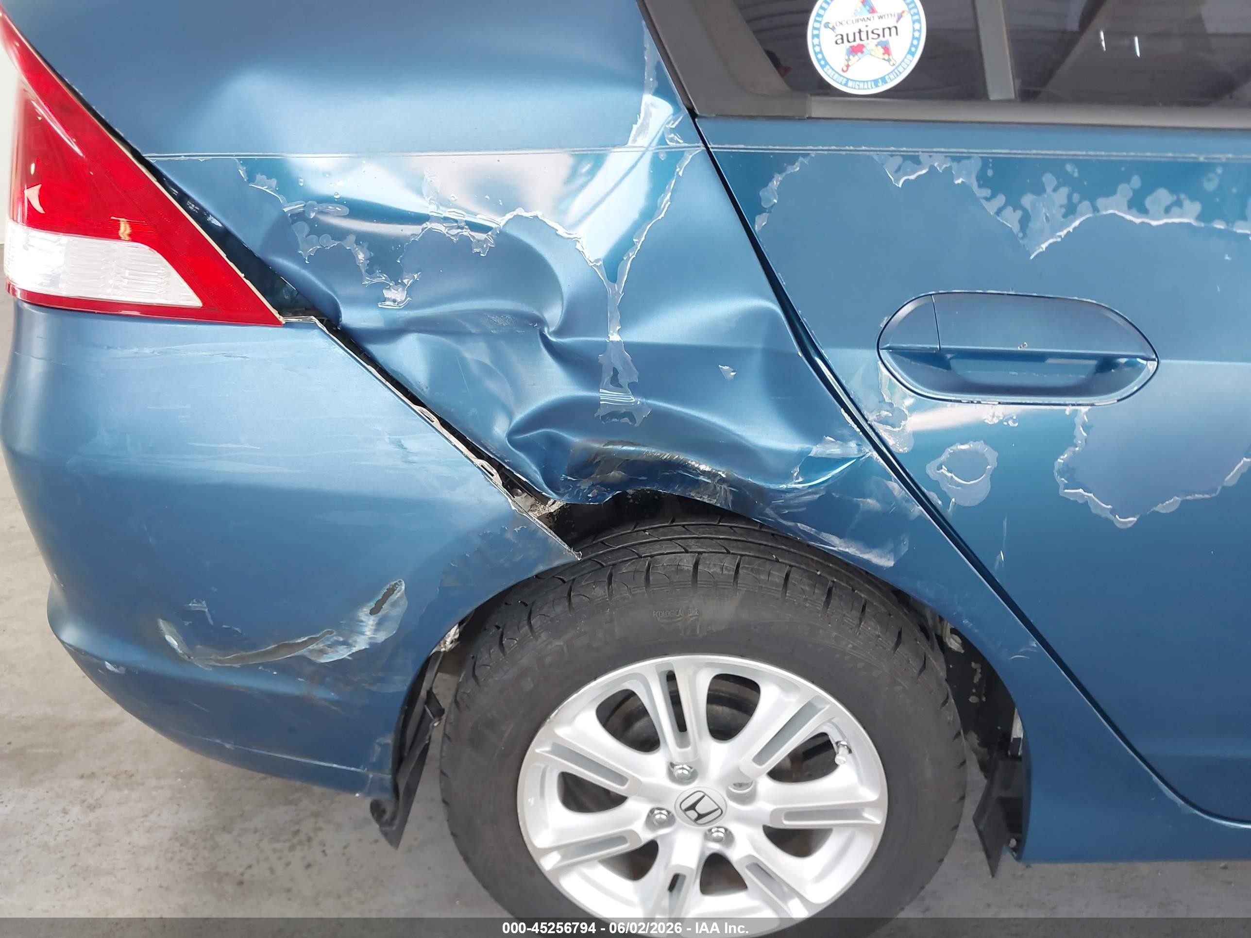 2011 Honda Insight Ex Blue vin: JHMZE2H73BS001381