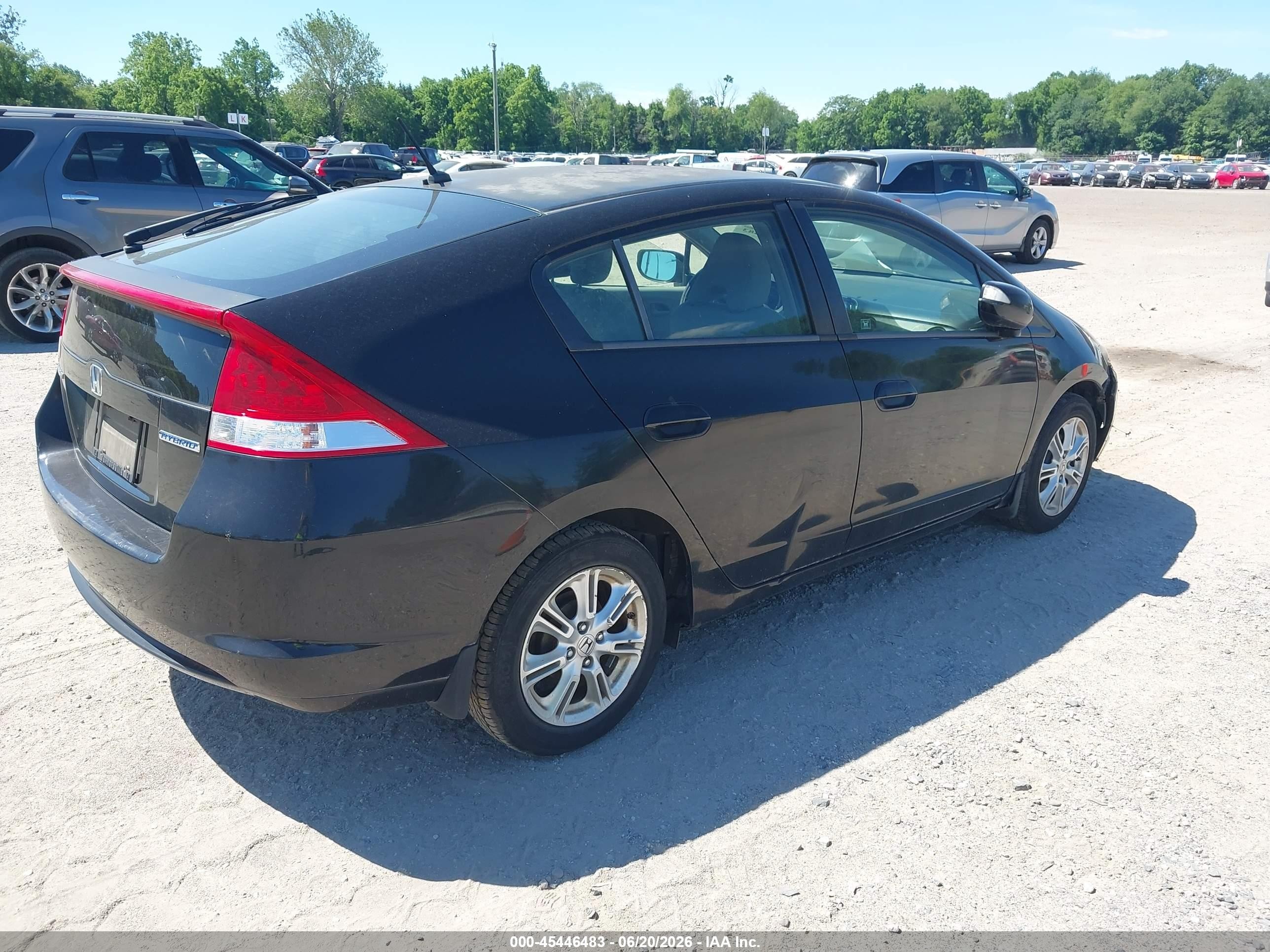 2010 Honda Insight Ex Black vin: JHMZE2H74AS008712