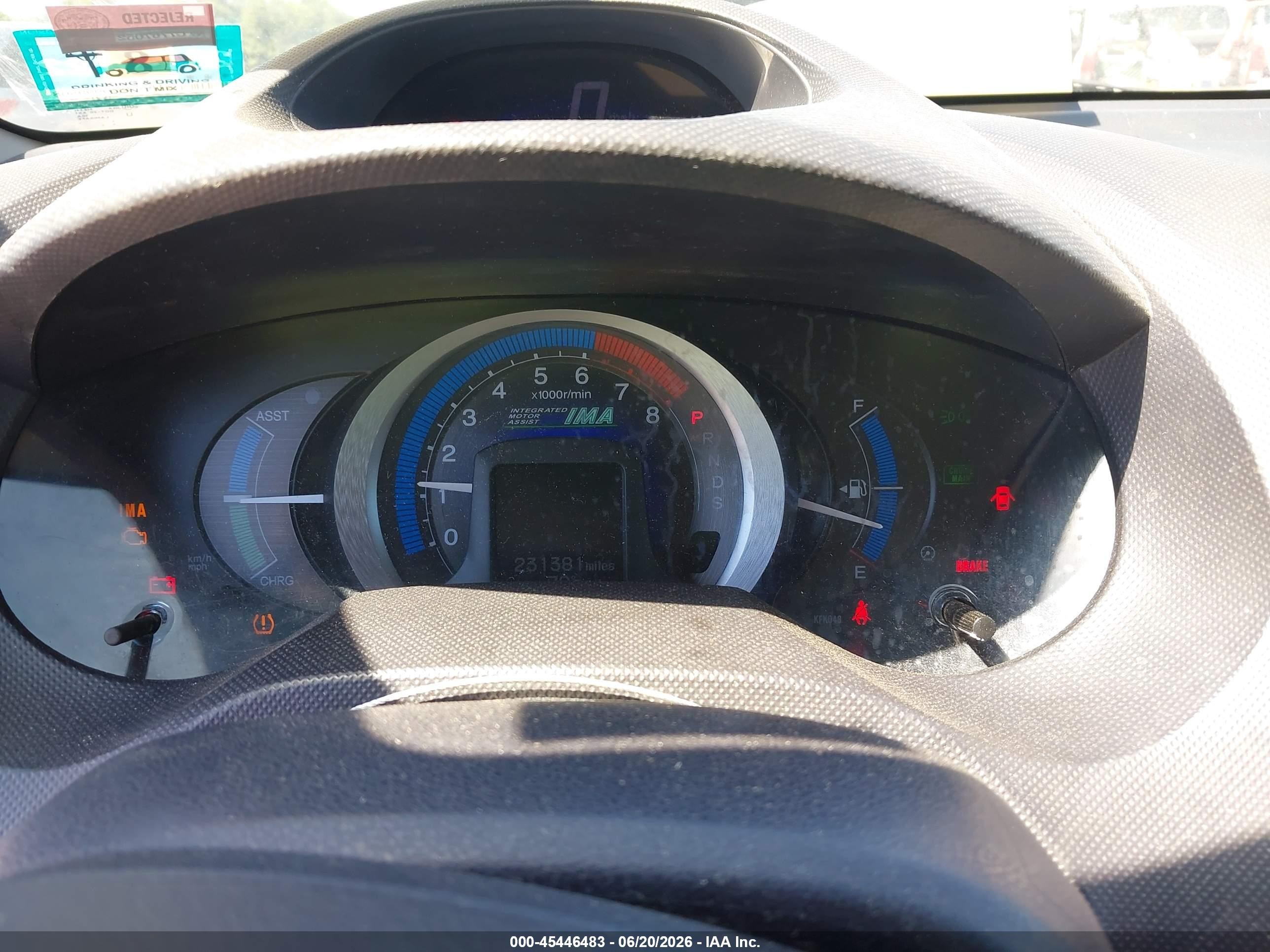 2010 Honda Insight Ex Black vin: JHMZE2H74AS008712