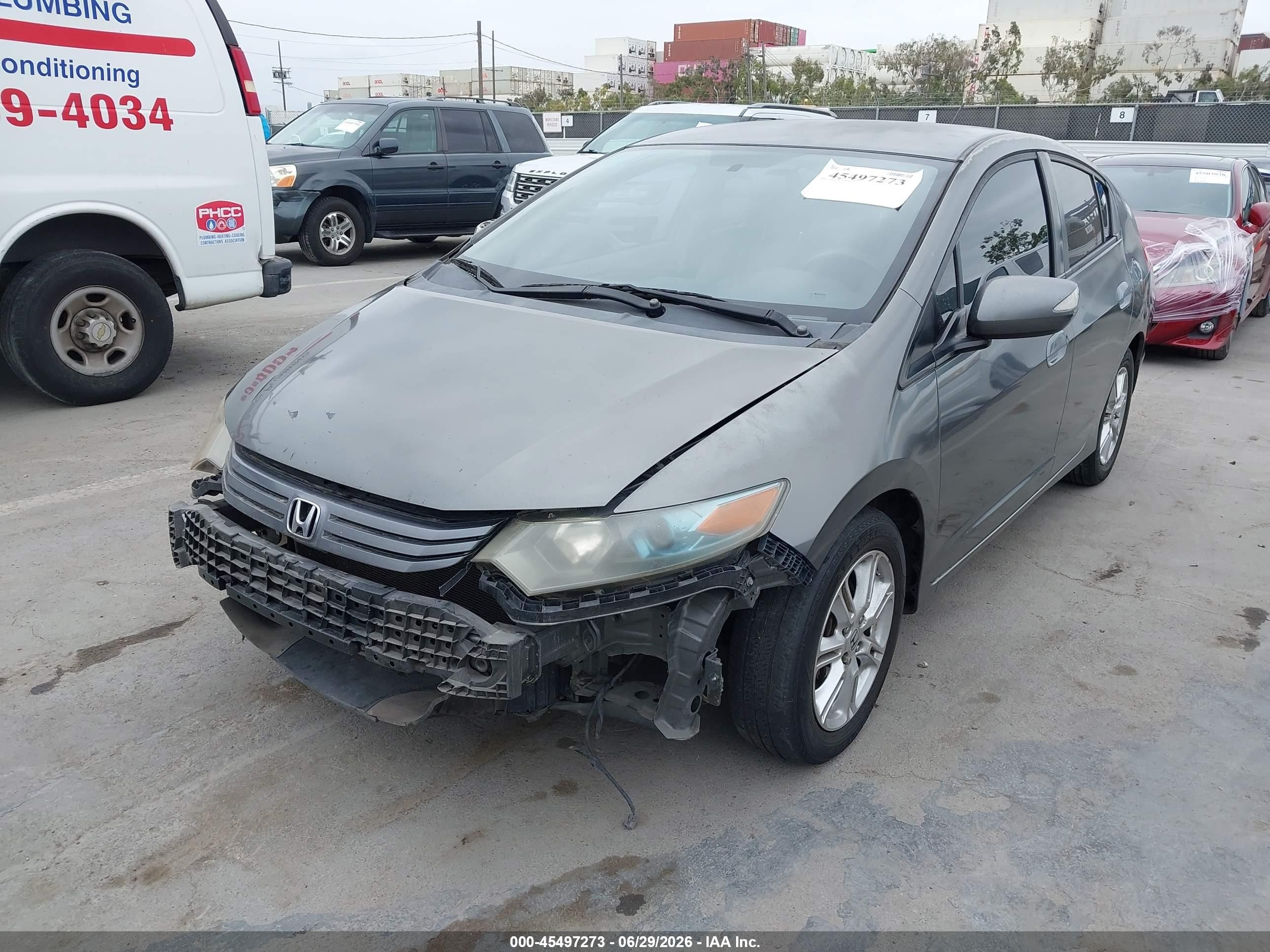 2010 Honda Insight Ex Gray vin: JHMZE2H74AS010105