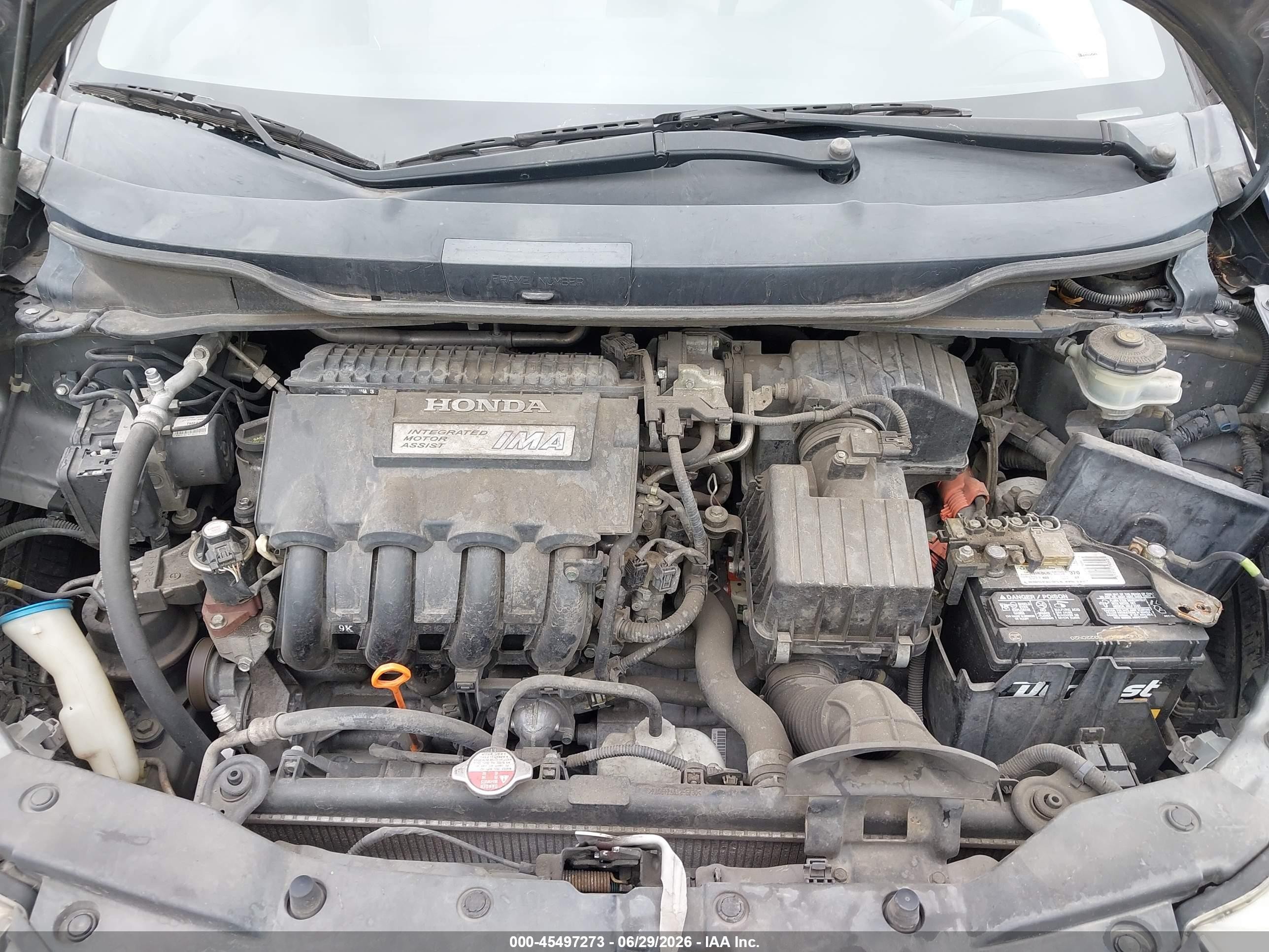 2010 Honda Insight Ex Gray vin: JHMZE2H74AS010105